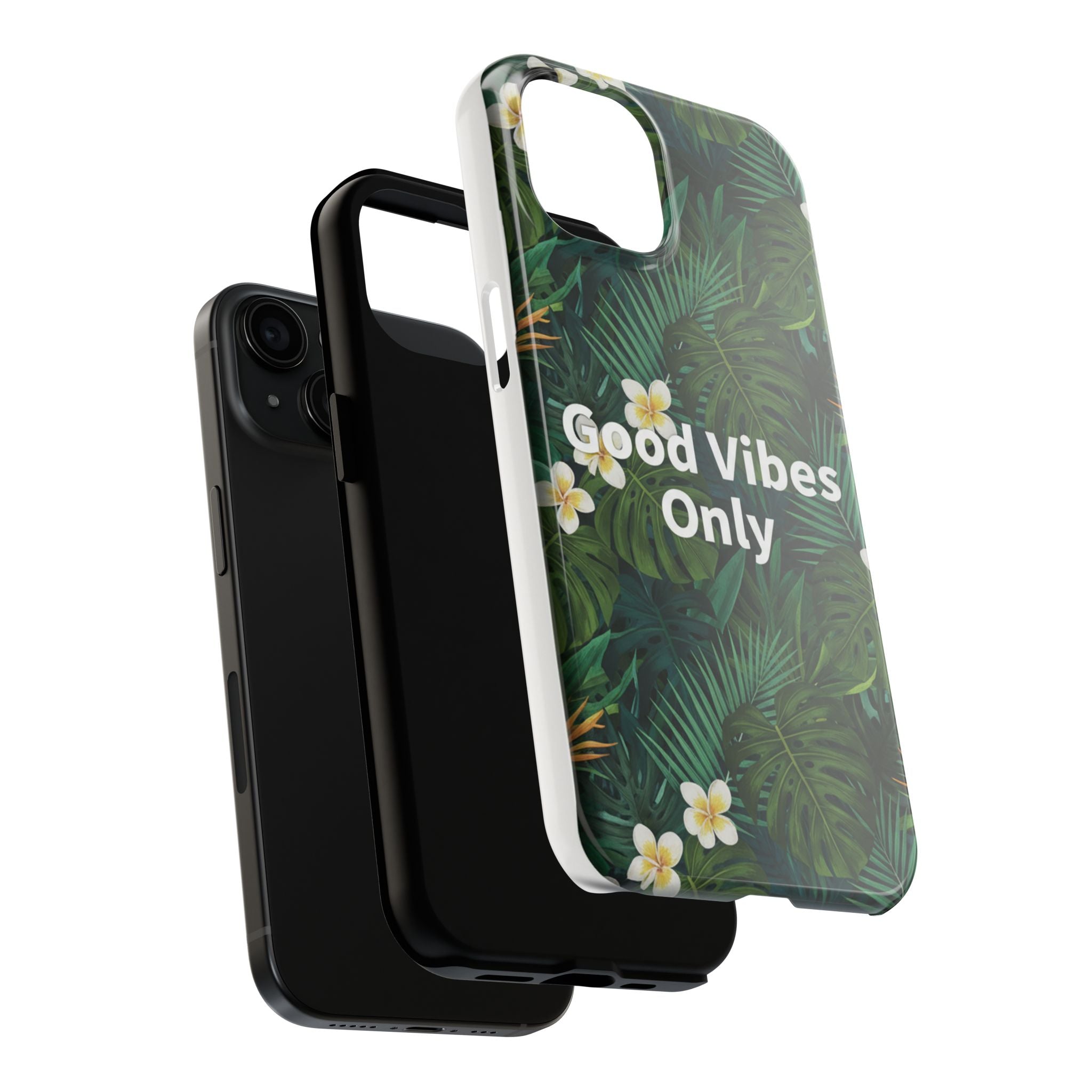 Tropical Leaves Phone Case | Good Vibes Only