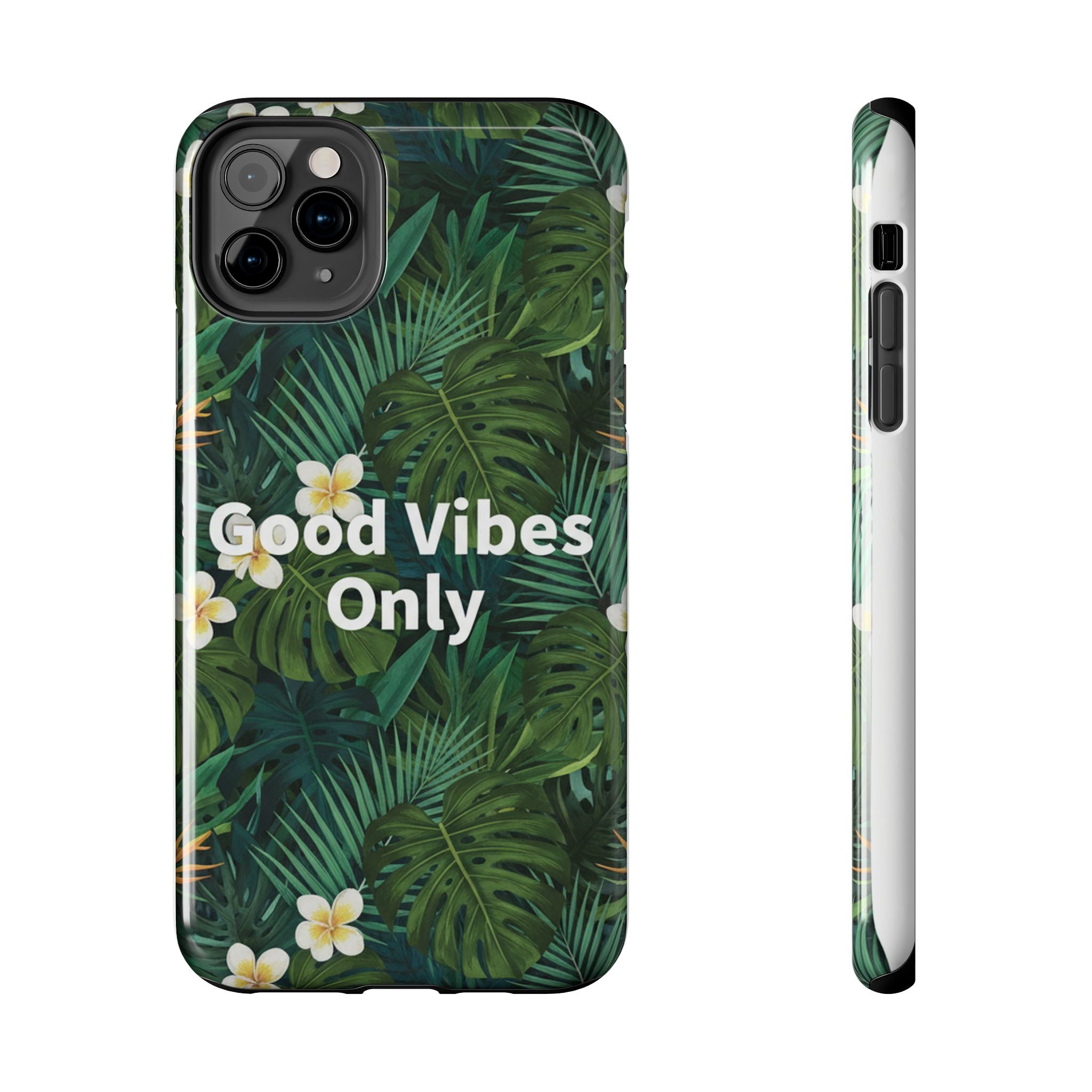 Tropical Leaves Phone Case | Good Vibes Only
