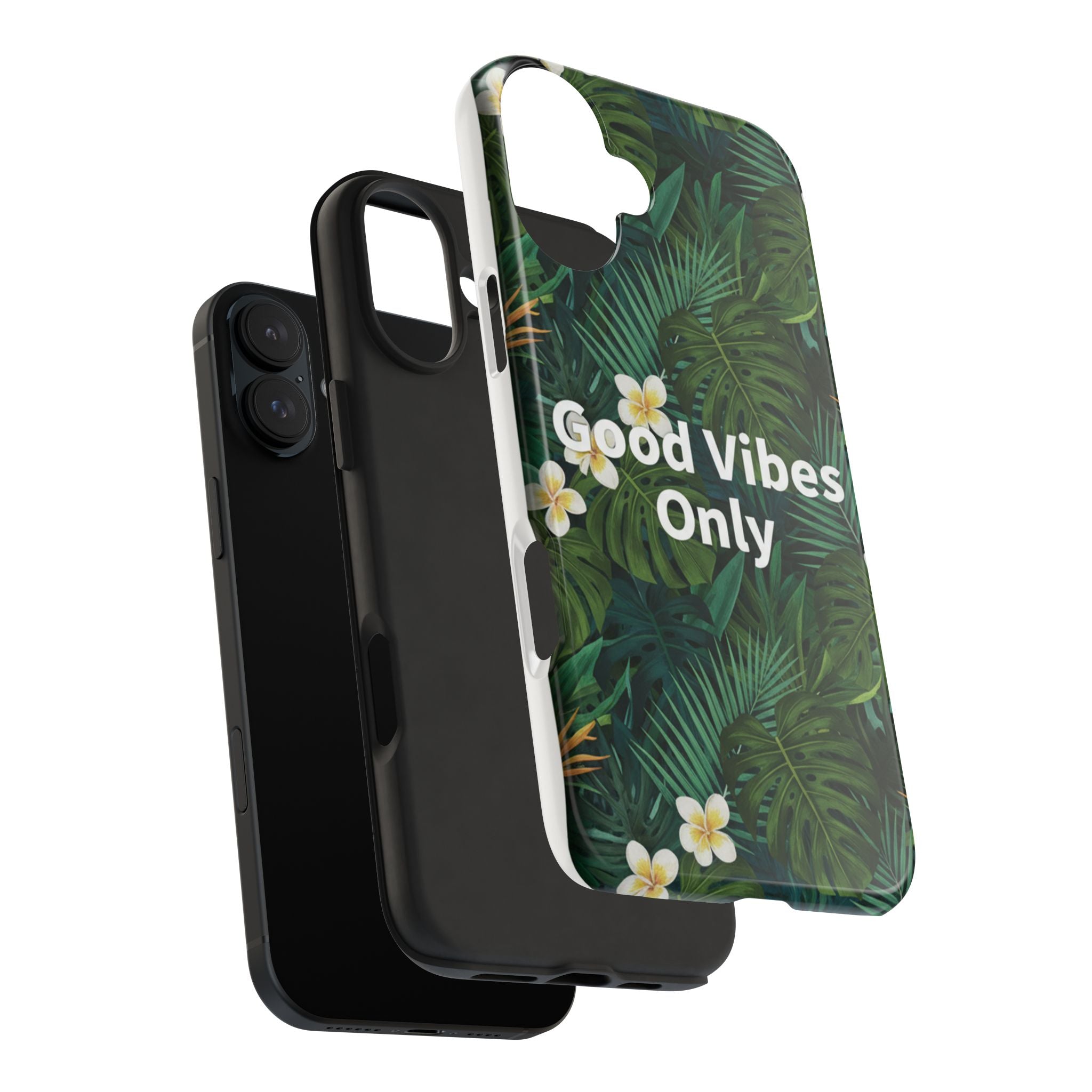 Tropical Leaves Phone Case | Good Vibes Only