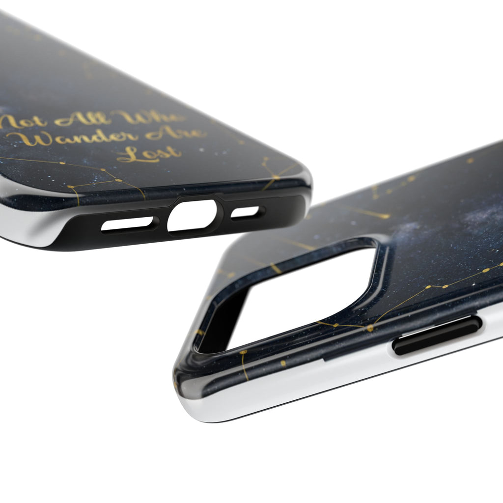 Starry Night Galaxy Phone Case | Not All Who Wander Are Lost