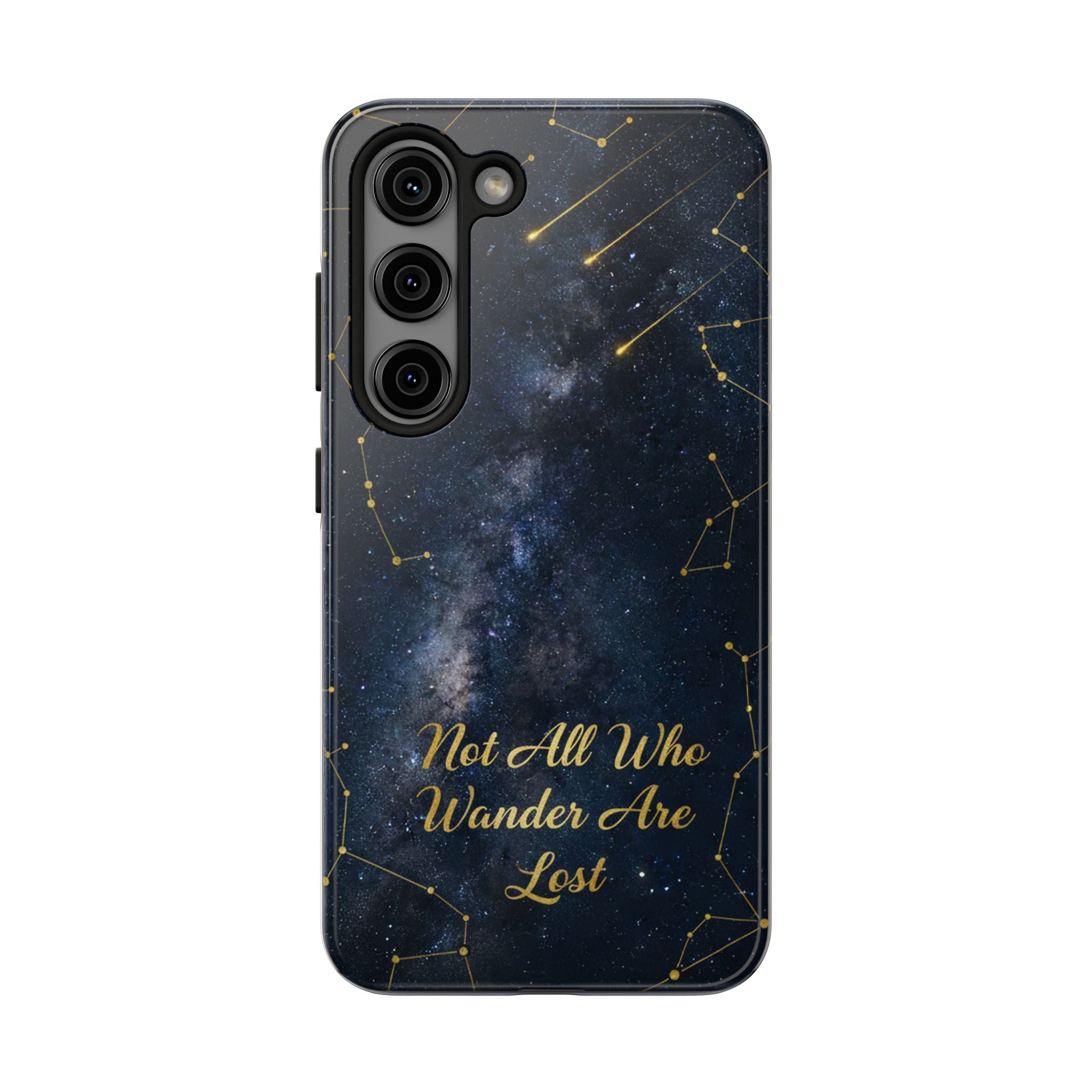 Starry Night Galaxy Phone Case | Not All Who Wander Are Lost