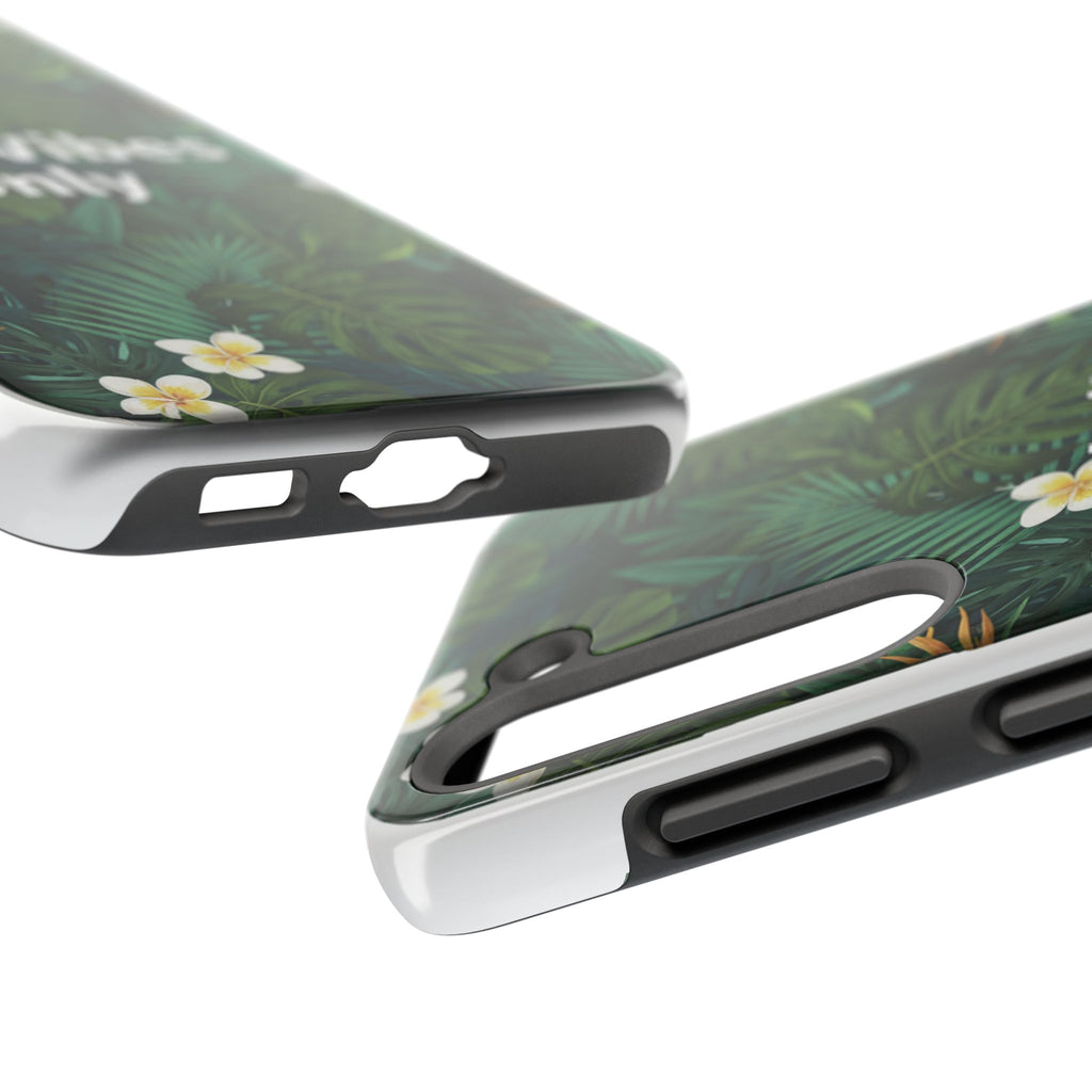 Tropical Leaves Phone Case | Good Vibes Only