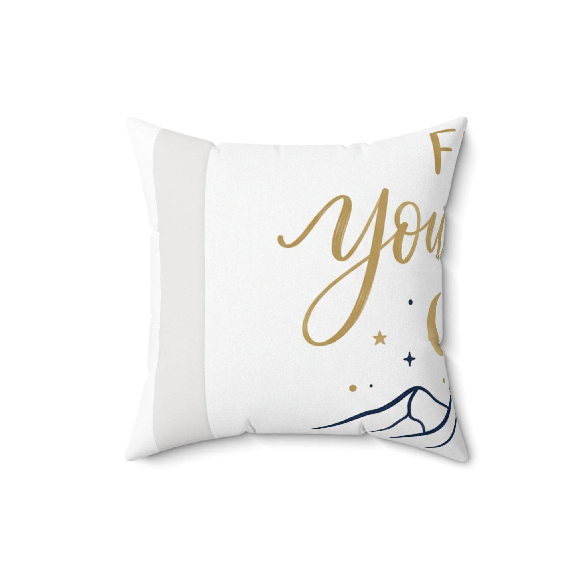 Find Your Calm Throw Pillow | Minimalist Mountain Moon Home Décor