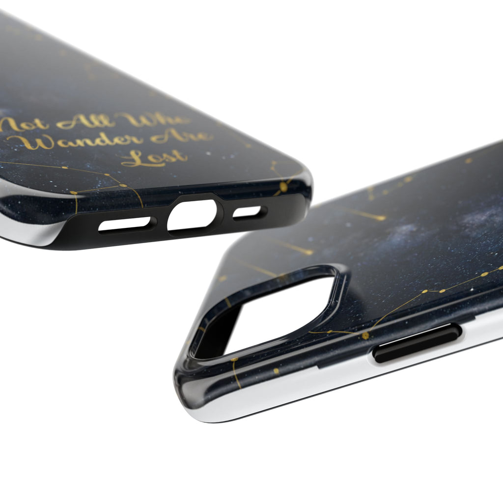 Starry Night Galaxy Phone Case | Not All Who Wander Are Lost