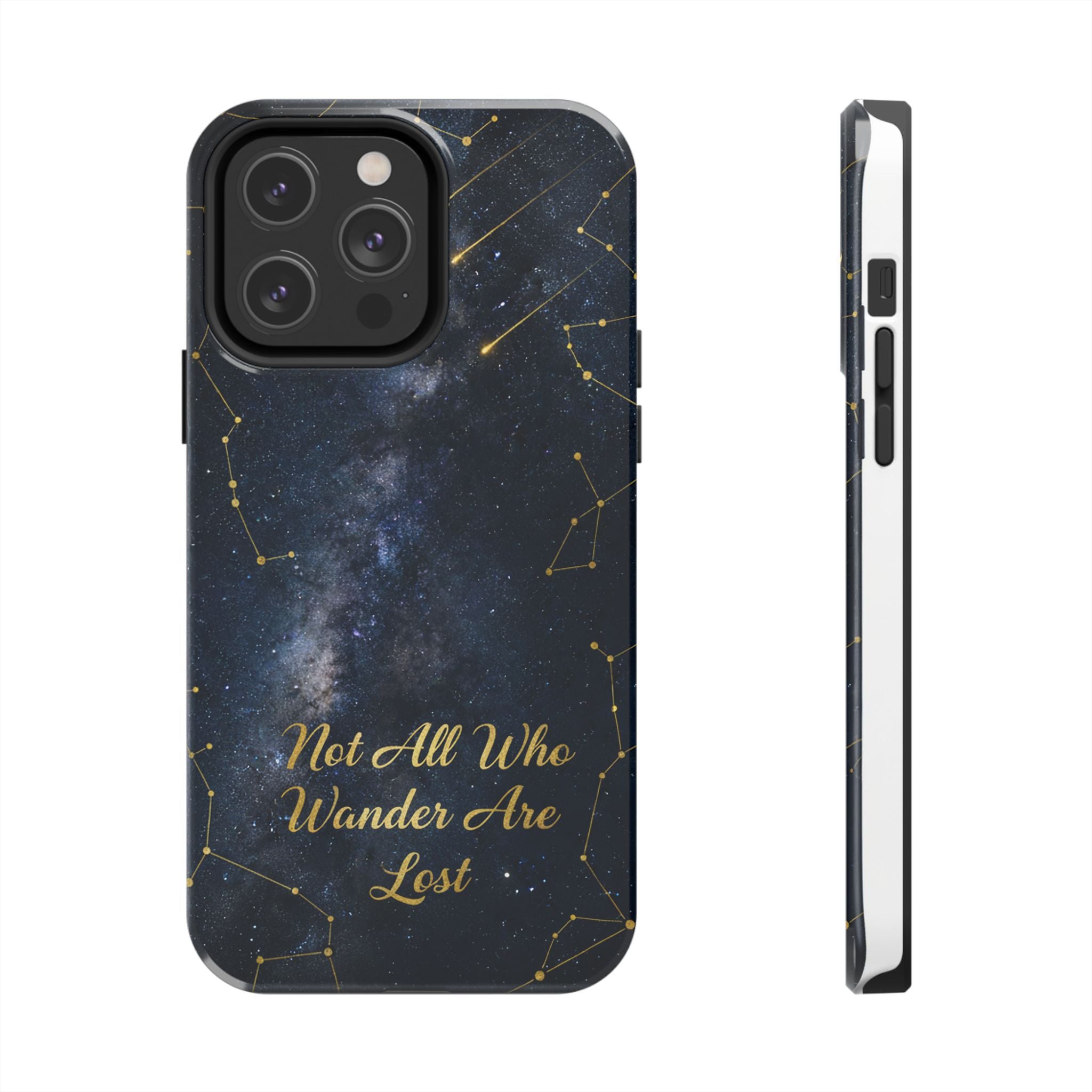 Starry Night Galaxy Phone Case | Not All Who Wander Are Lost