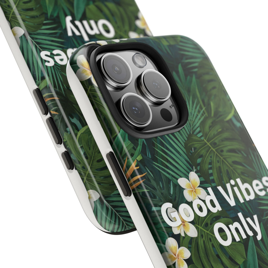Tropical Leaves Phone Case | Good Vibes Only