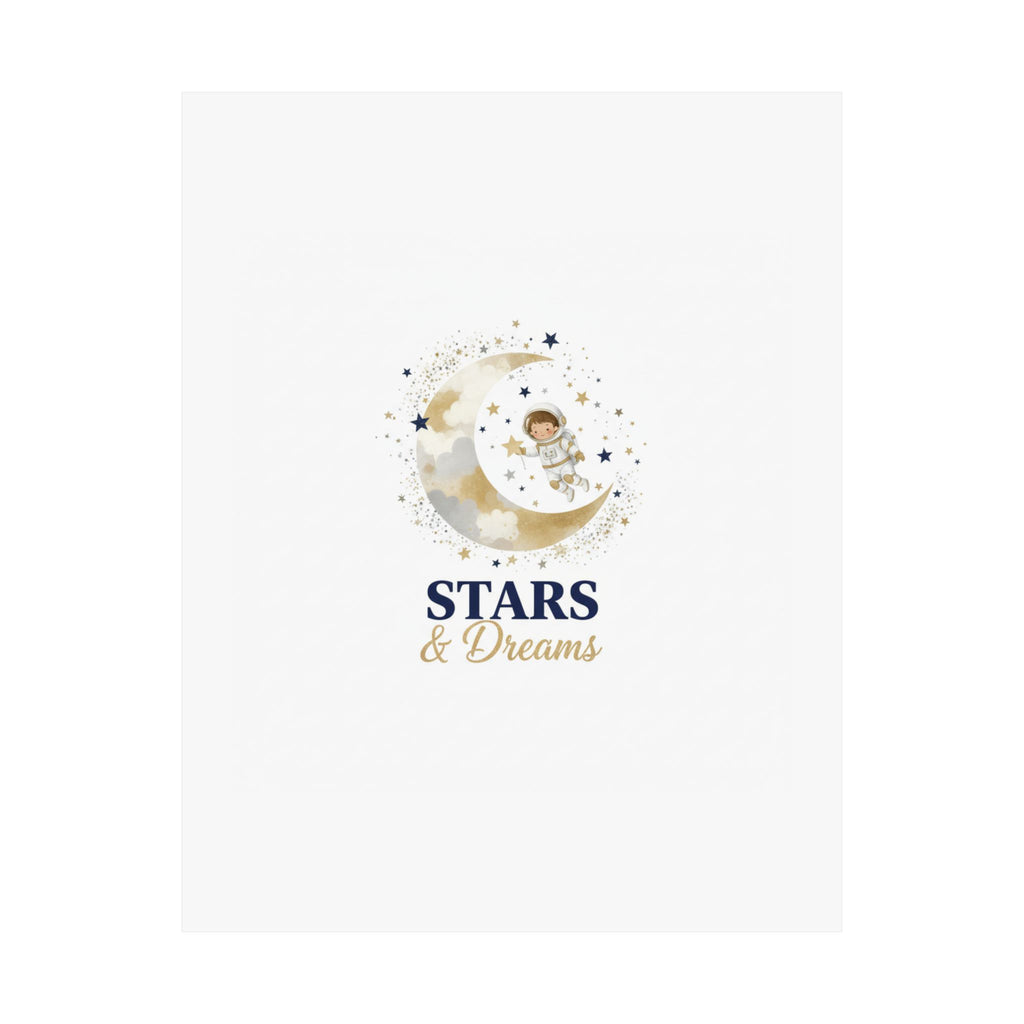 Stars & Dreams Kids Room Poster | Inspirational Nursery Art
