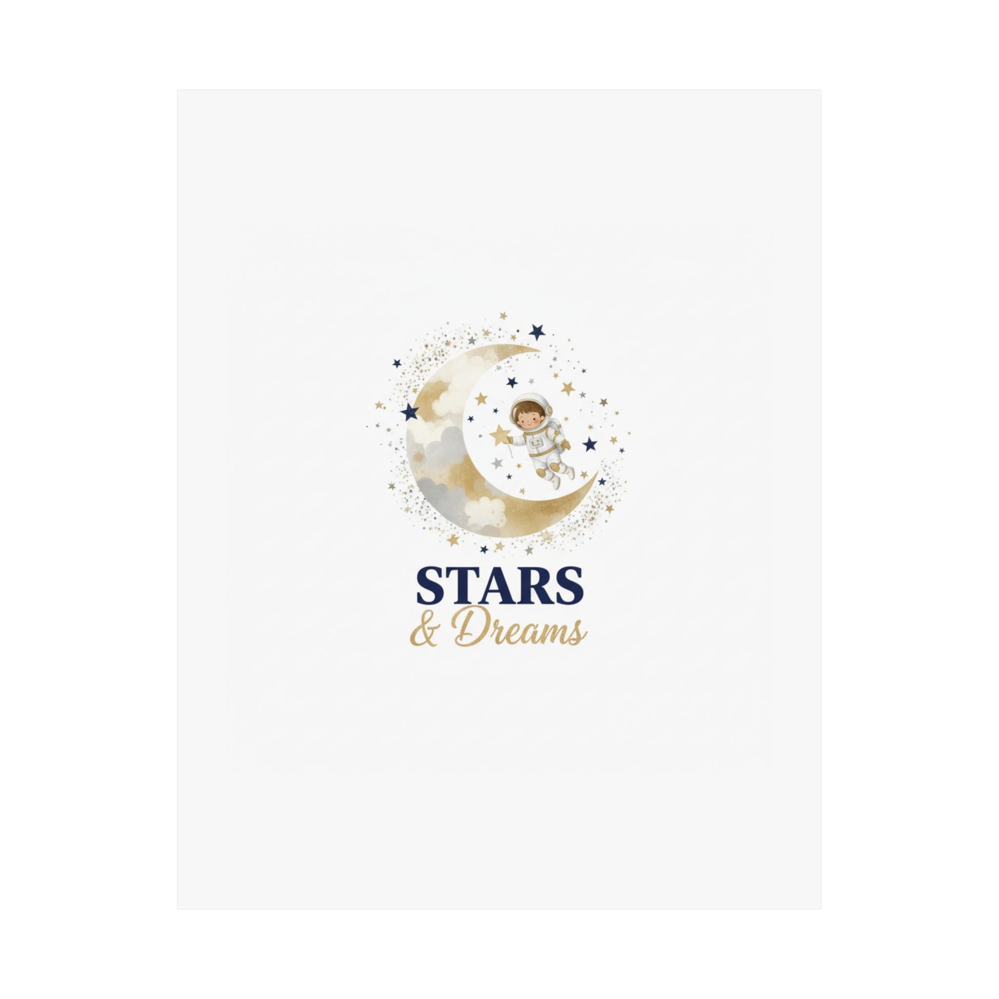 Stars & Dreams Kids Room Poster | Inspirational Nursery Art