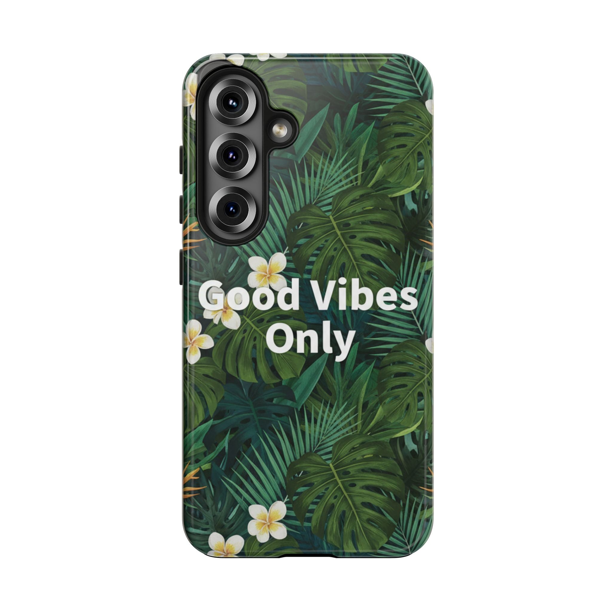 Tropical Leaves Phone Case | Good Vibes Only