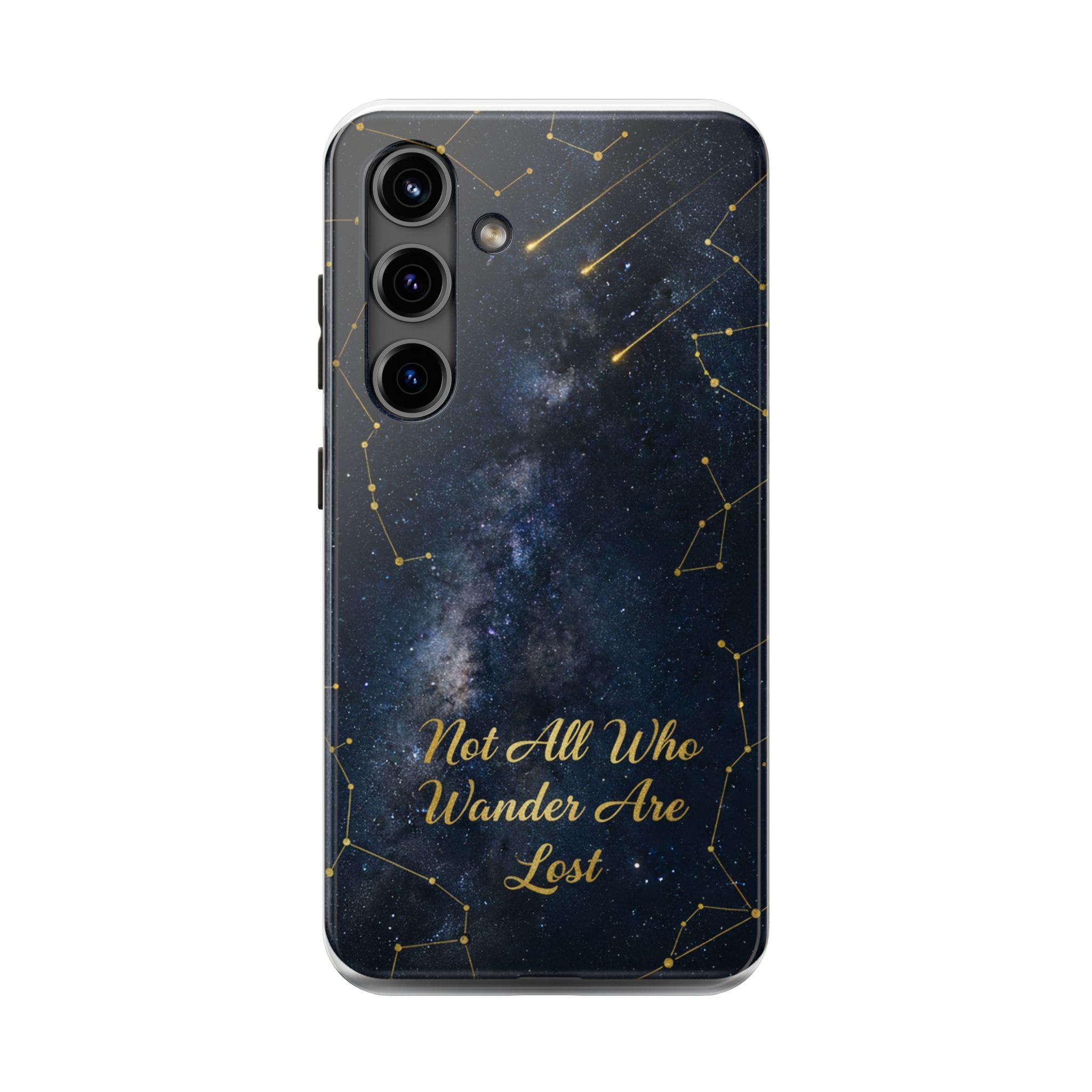 Starry Night Galaxy Phone Case | Not All Who Wander Are Lost