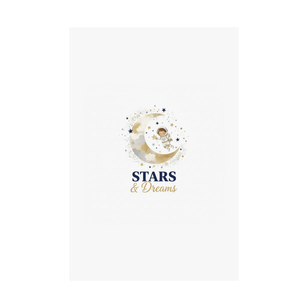 Stars & Dreams Kids Room Poster | Inspirational Nursery Art