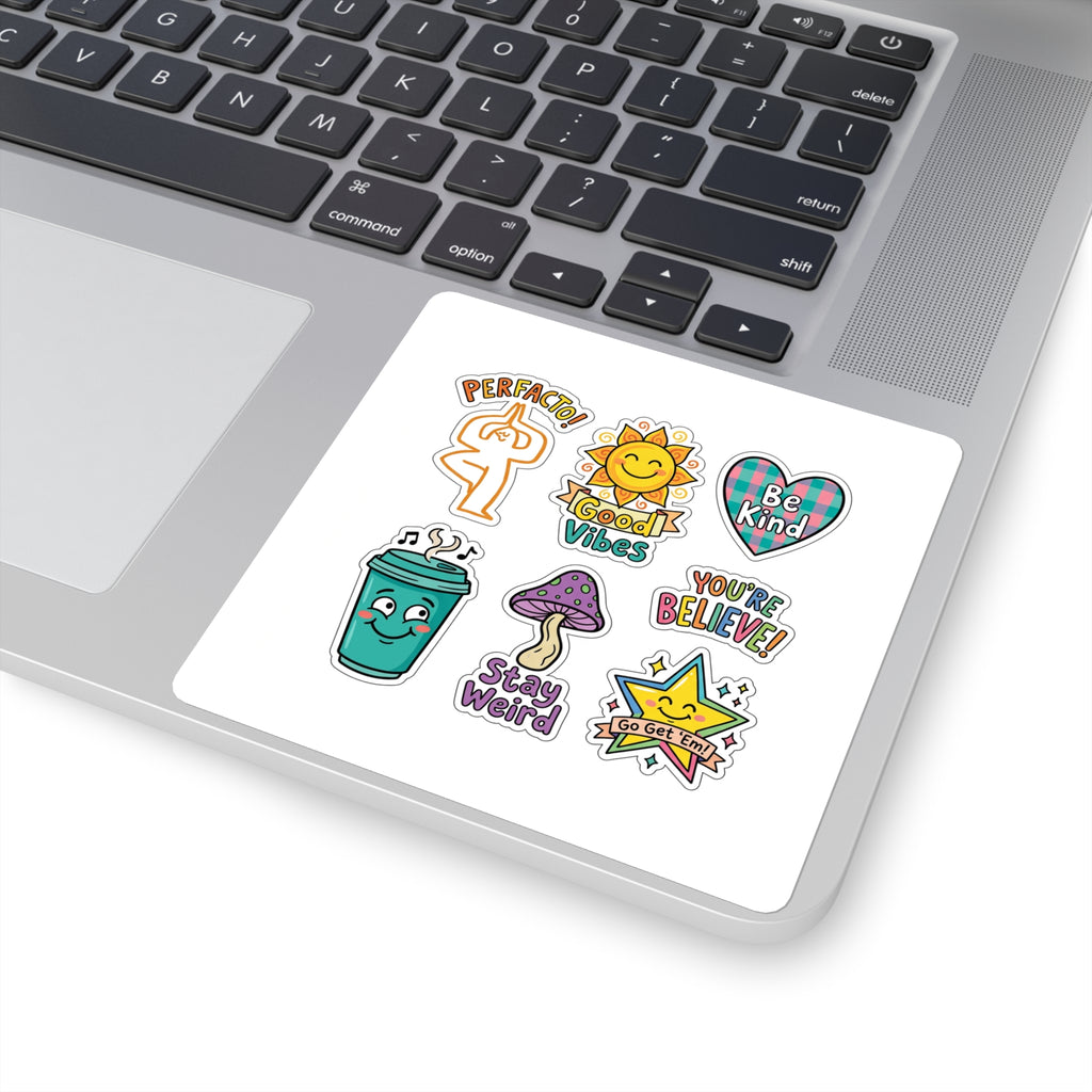 PERFACTO! Good Vibes Sticker Pack | Fun Brand Sticker Sheet