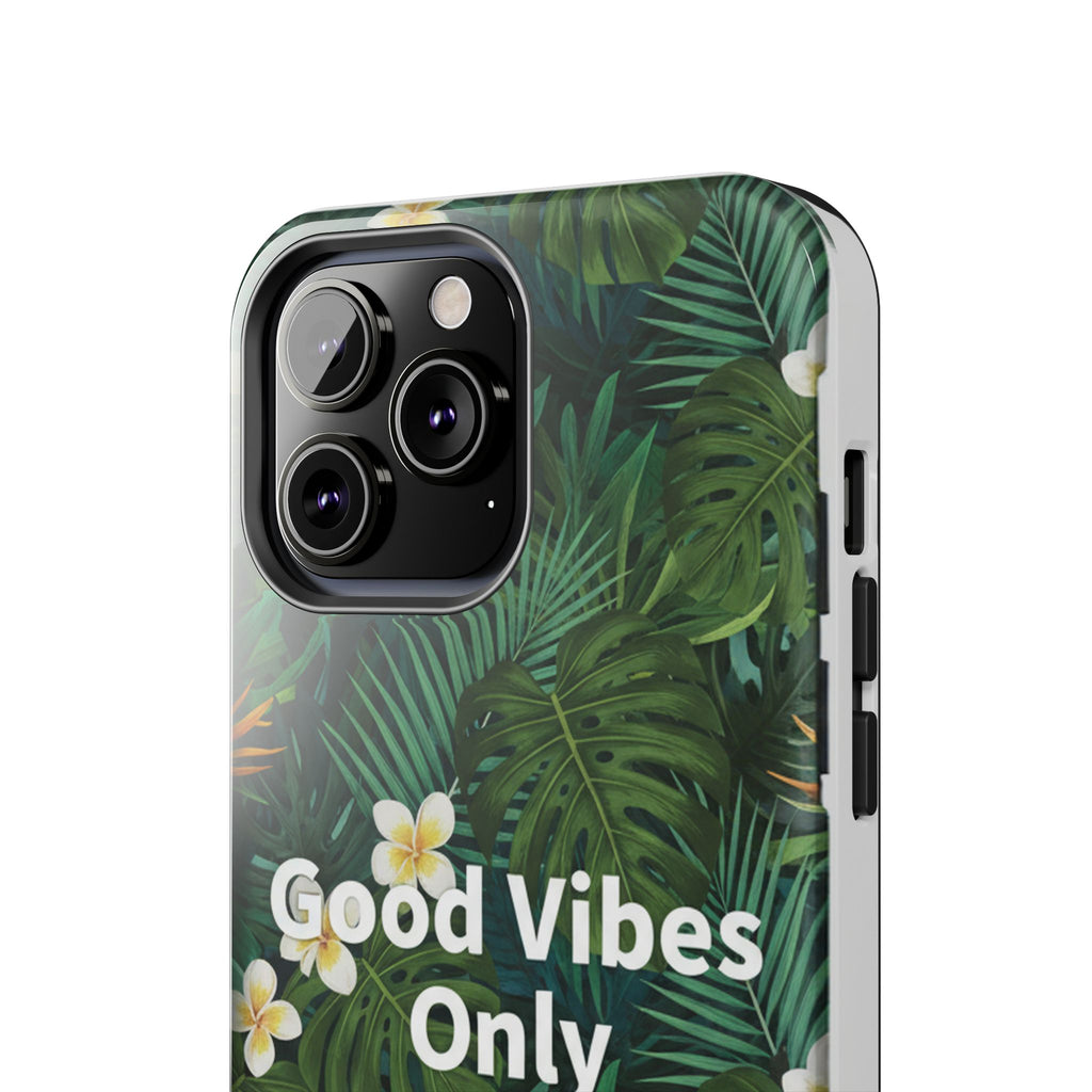 Tropical Leaves Phone Case | Good Vibes Only