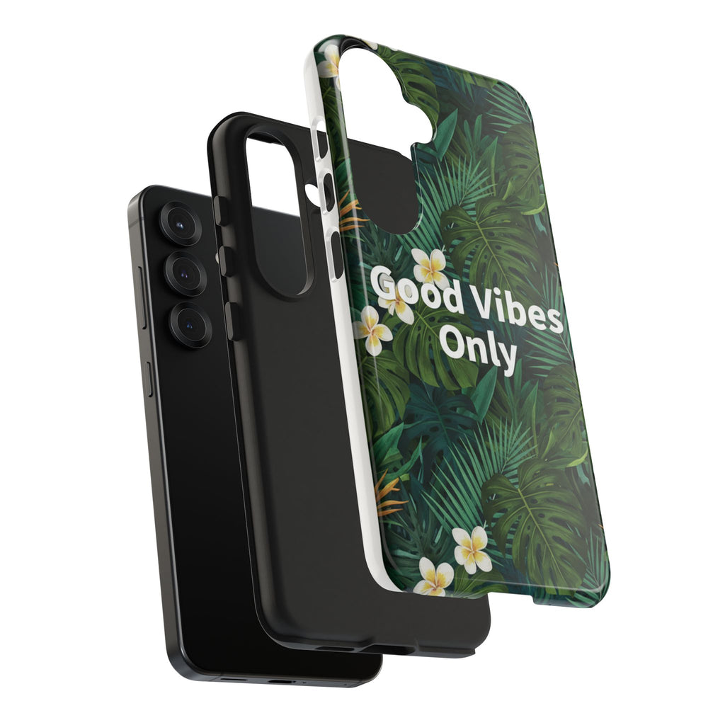 Tropical Leaves Phone Case | Good Vibes Only
