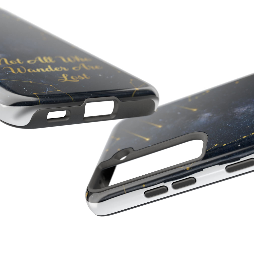 Starry Night Galaxy Phone Case | Not All Who Wander Are Lost