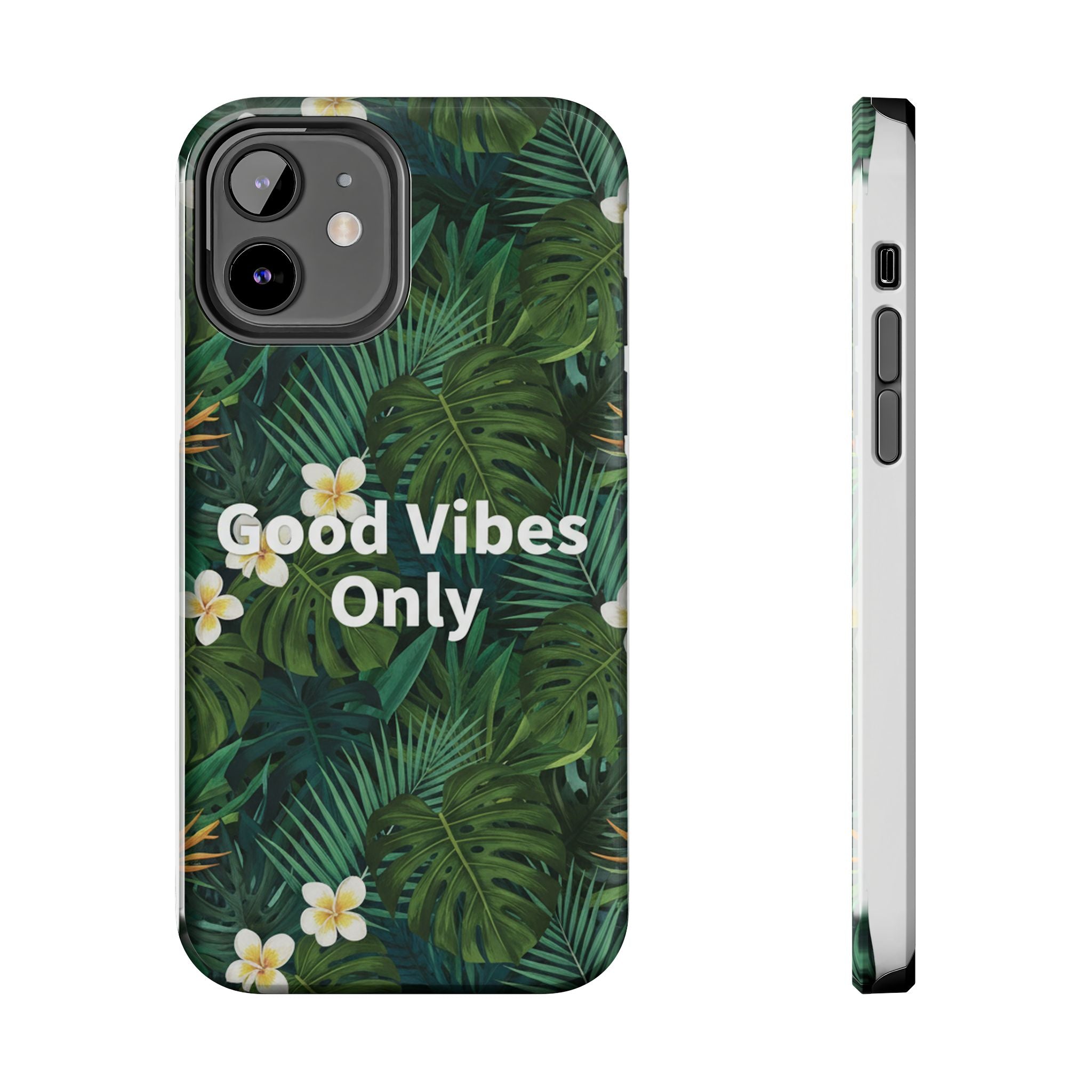 Tropical Leaves Phone Case | Good Vibes Only