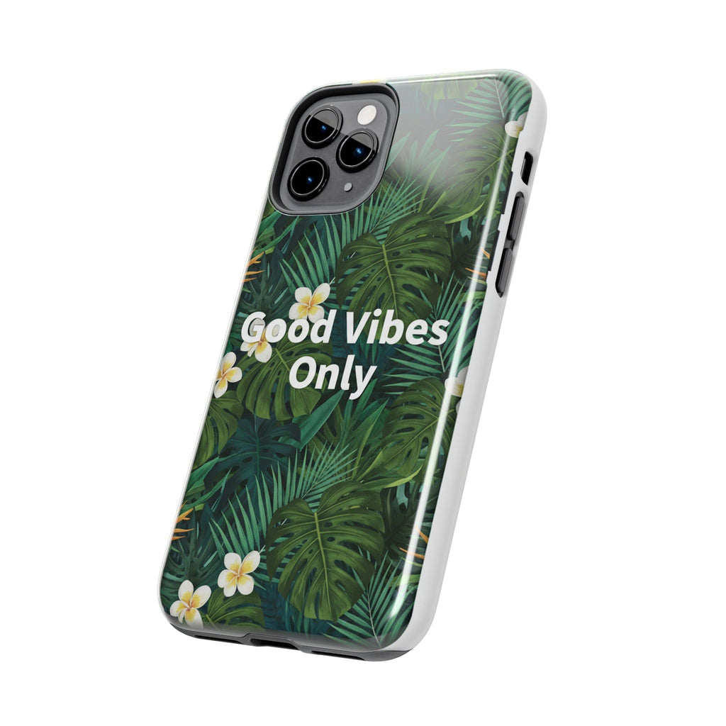 Tropical Leaves Phone Case | Good Vibes Only