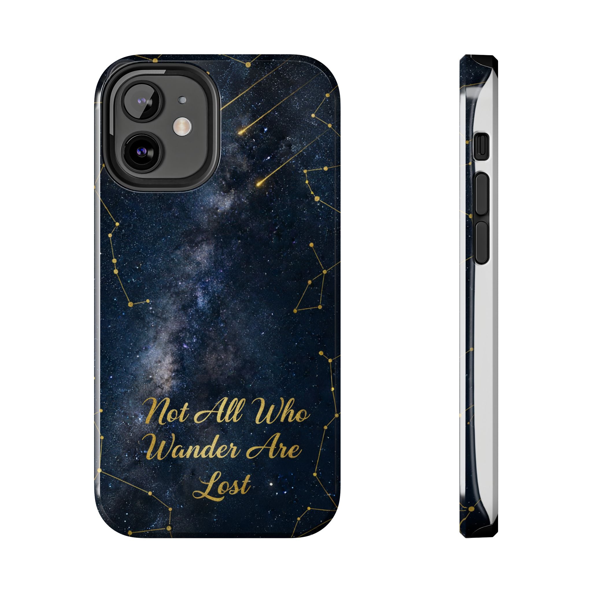 Starry Night Galaxy Phone Case | Not All Who Wander Are Lost
