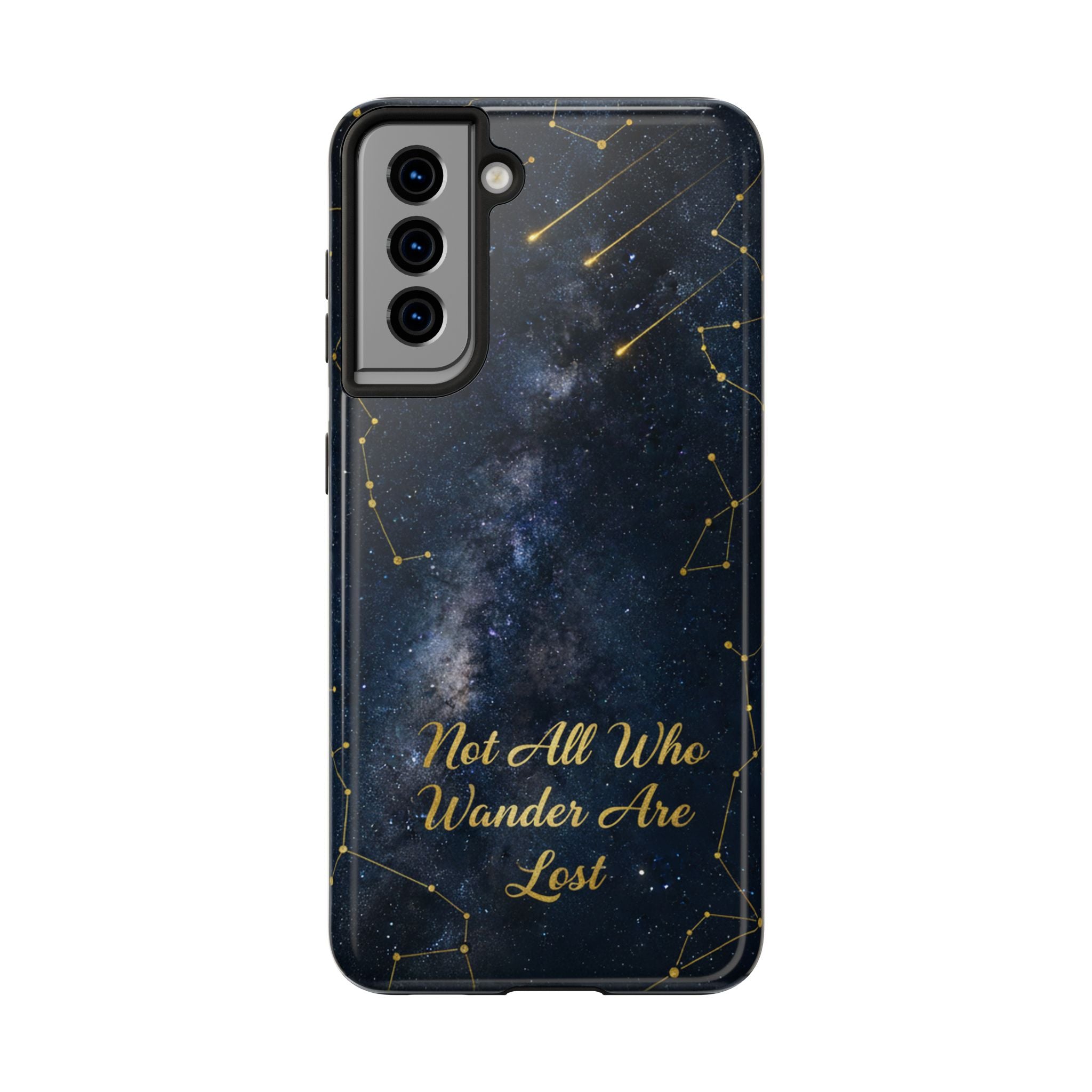 Starry Night Galaxy Phone Case | Not All Who Wander Are Lost