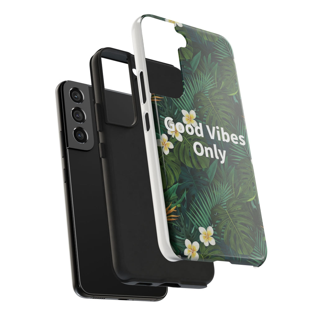 Tropical Leaves Phone Case | Good Vibes Only