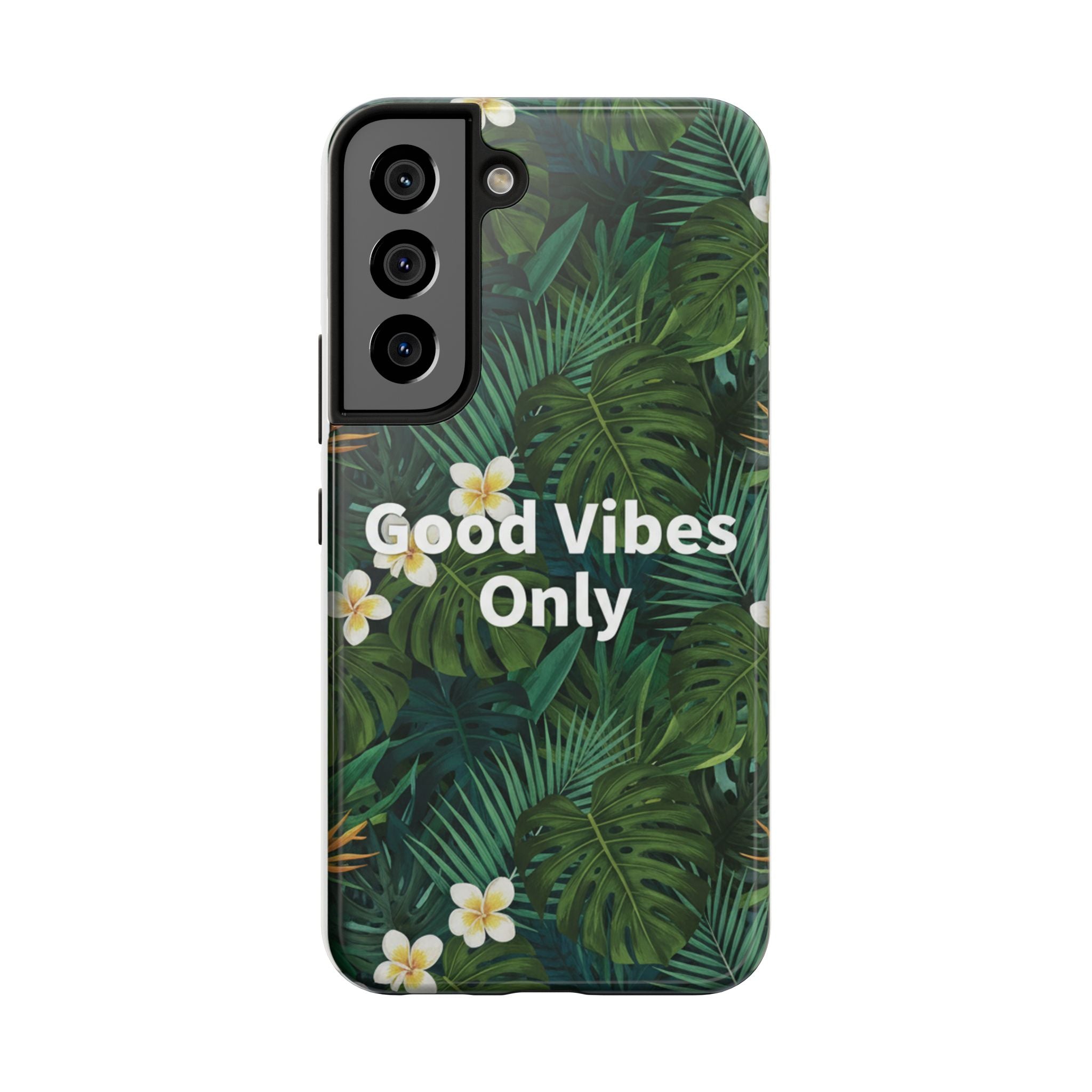 Tropical Leaves Phone Case | Good Vibes Only