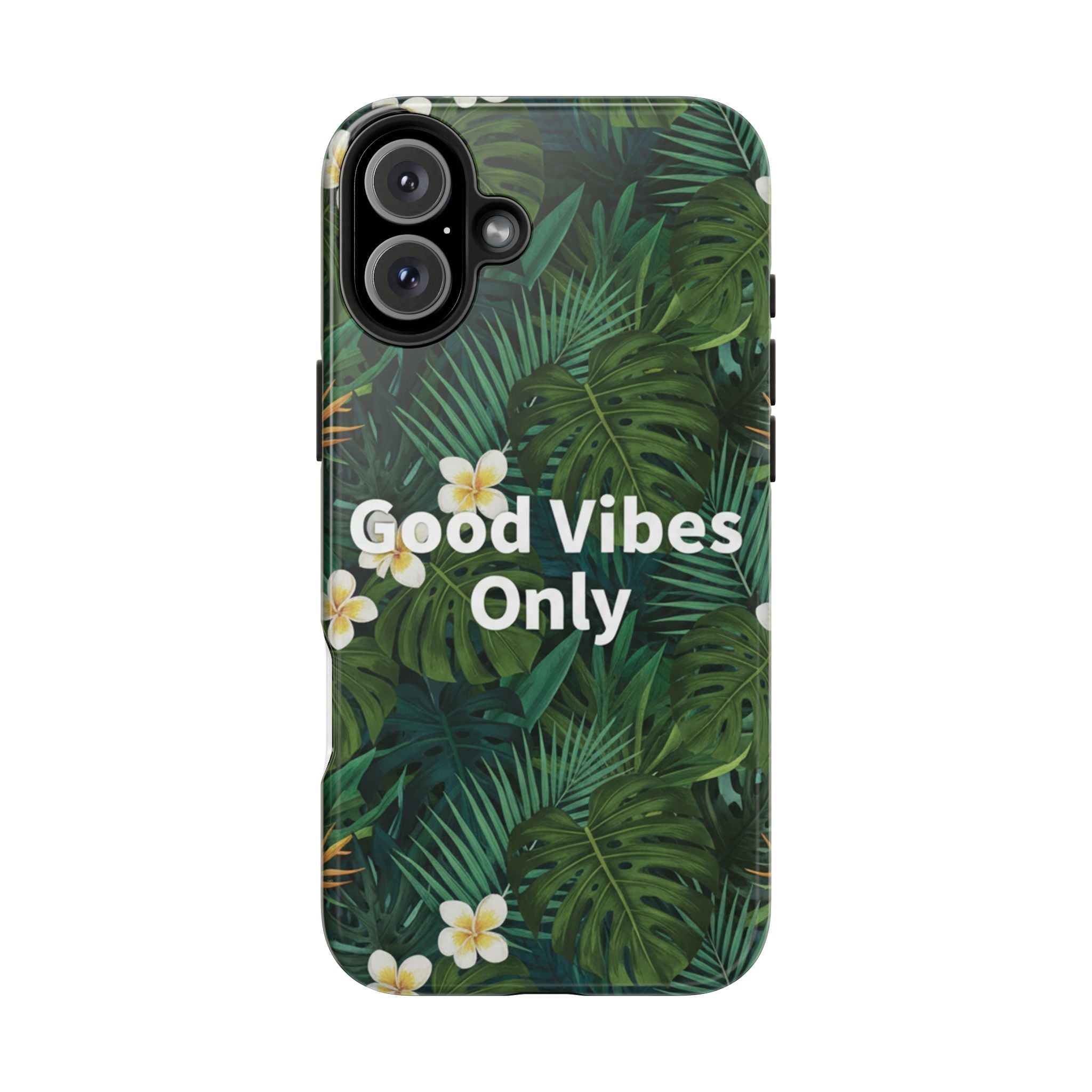 Tropical Leaves Phone Case | Good Vibes Only