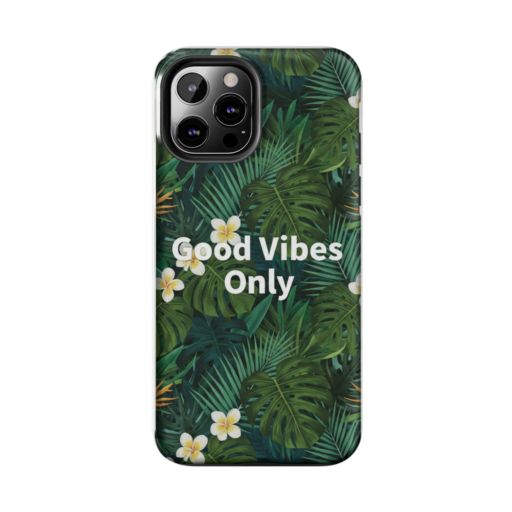 Tropical Leaves Phone Case | Good Vibes Only