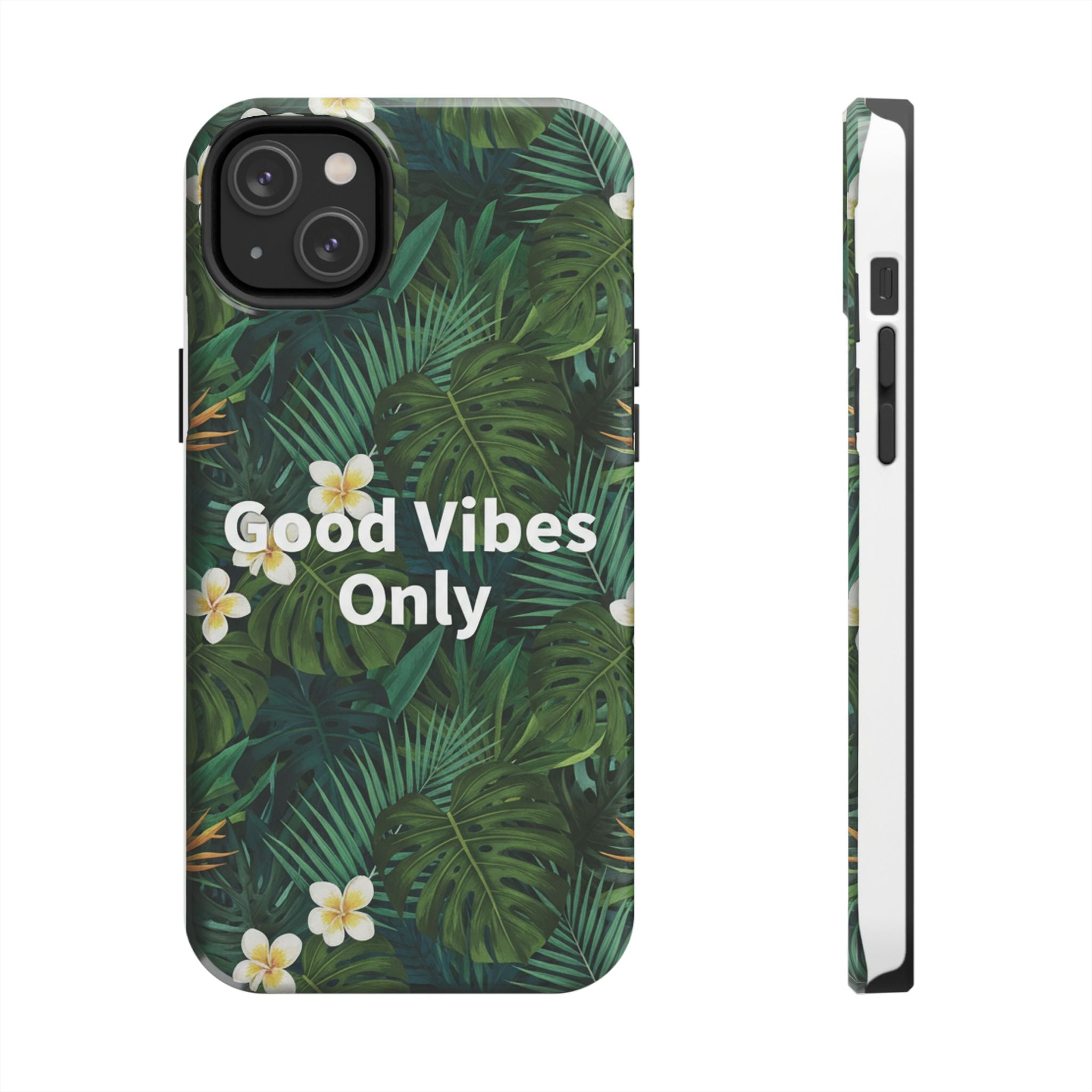Tropical Leaves Phone Case | Good Vibes Only
