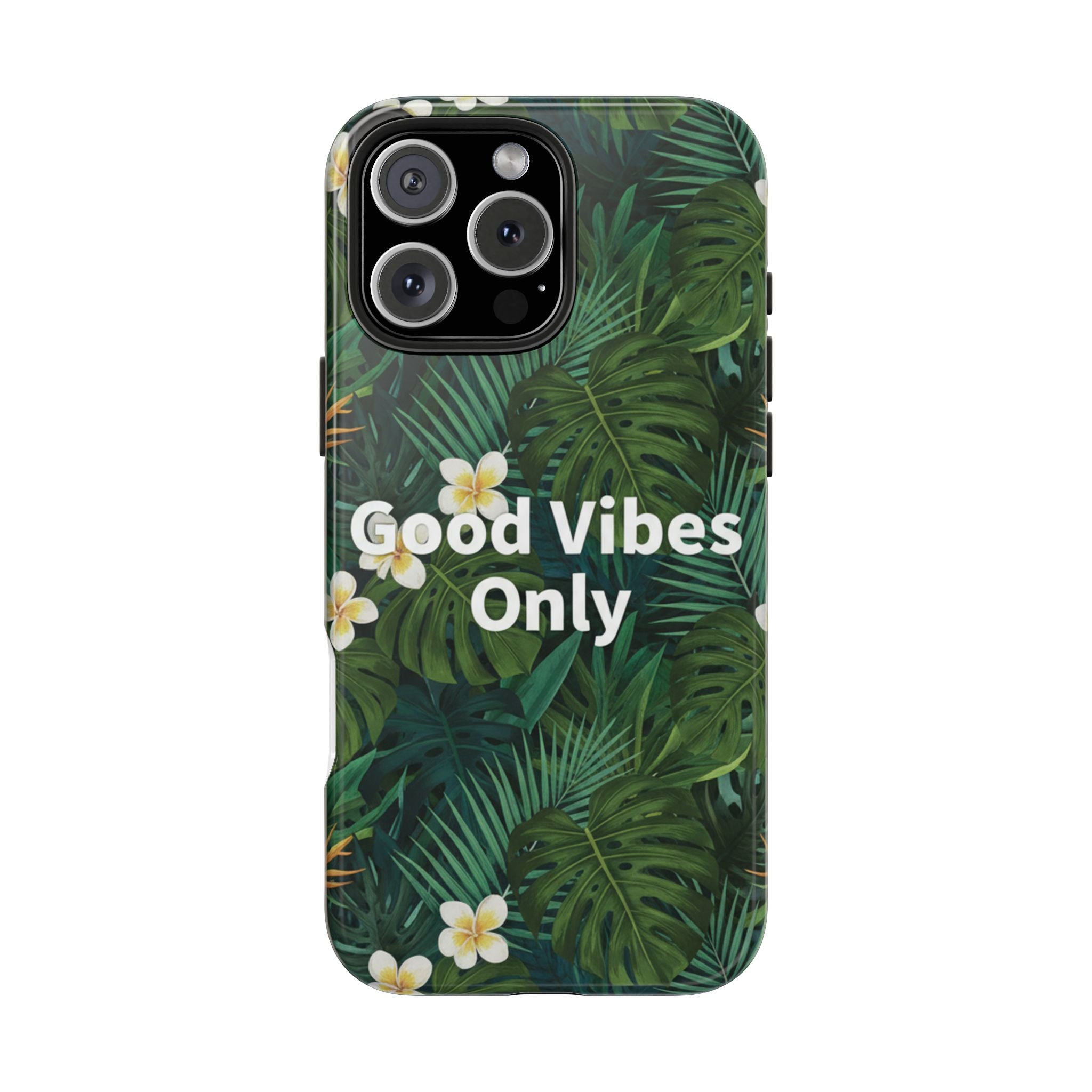 Tropical Leaves Phone Case | Good Vibes Only