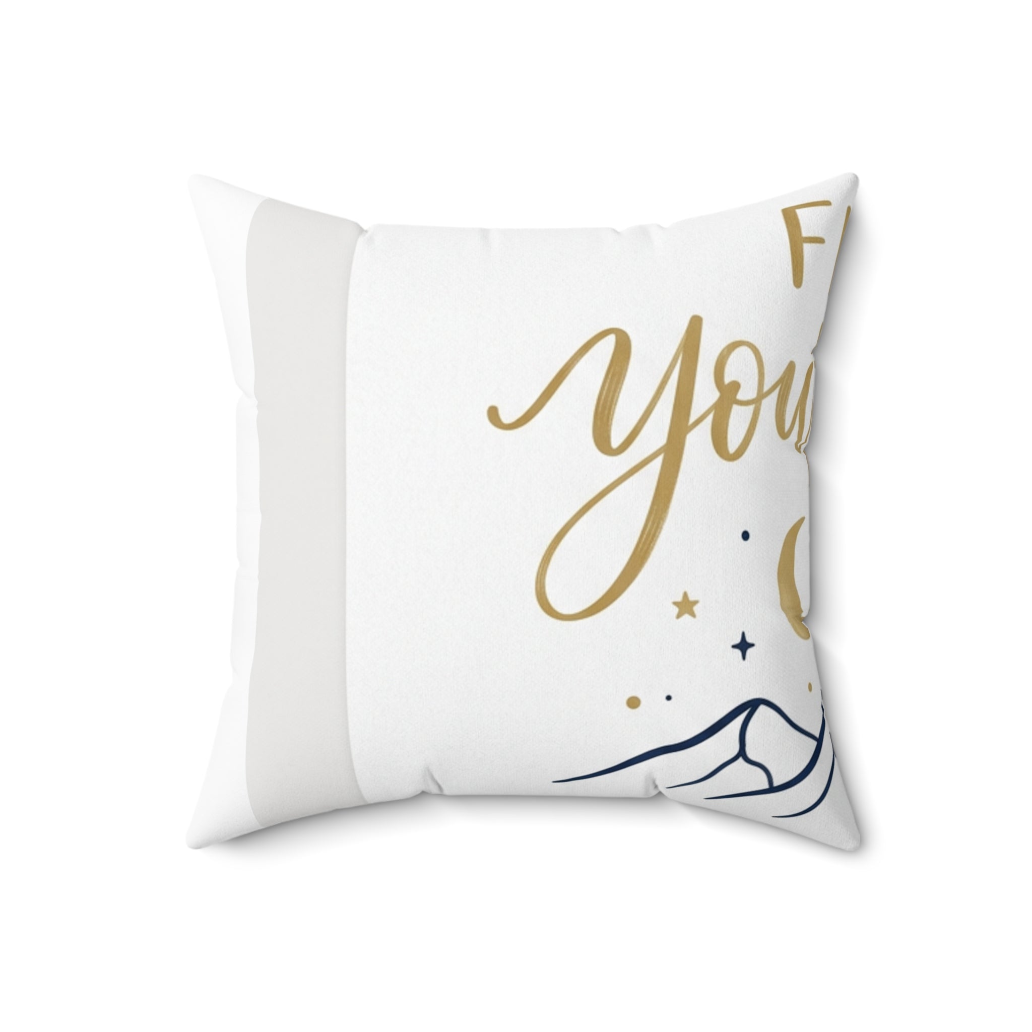 Find Your Calm Throw Pillow | Minimalist Mountain Moon Home Décor