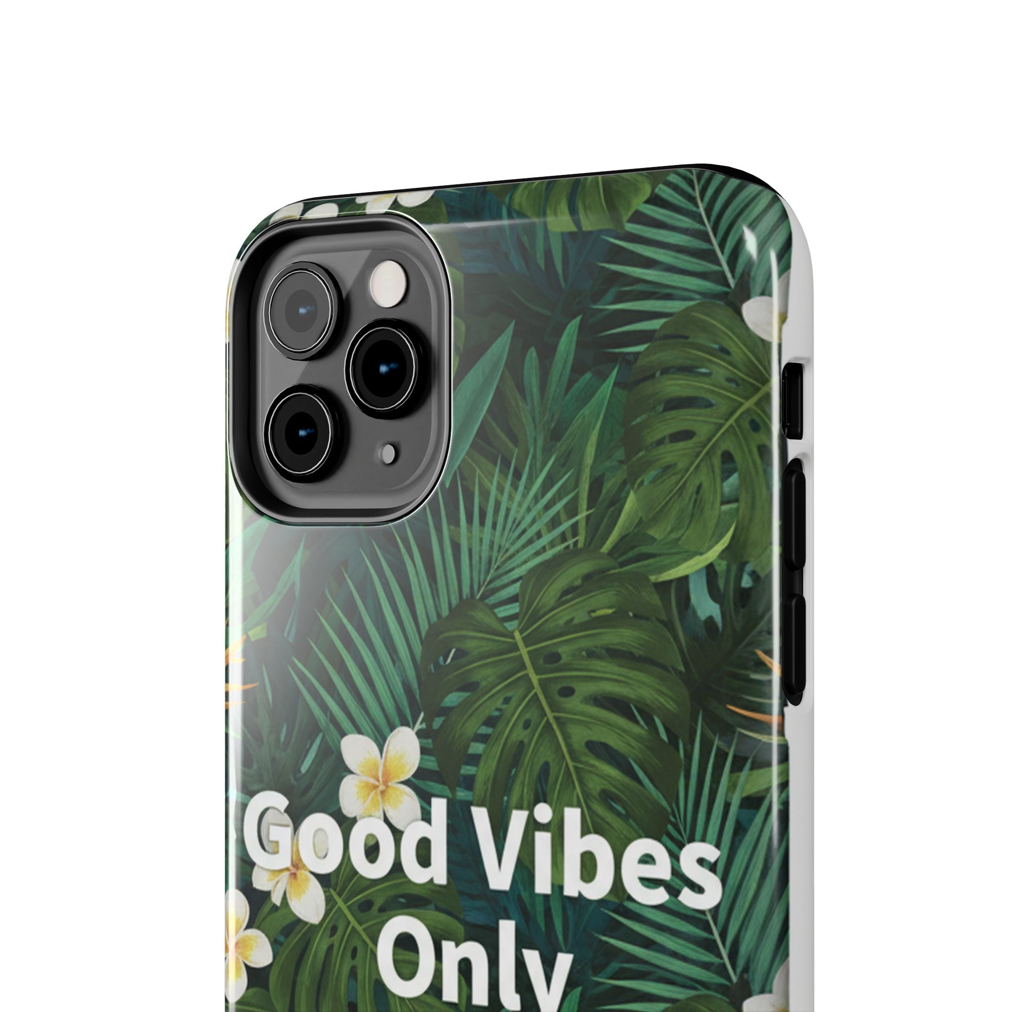Tropical Leaves Phone Case | Good Vibes Only
