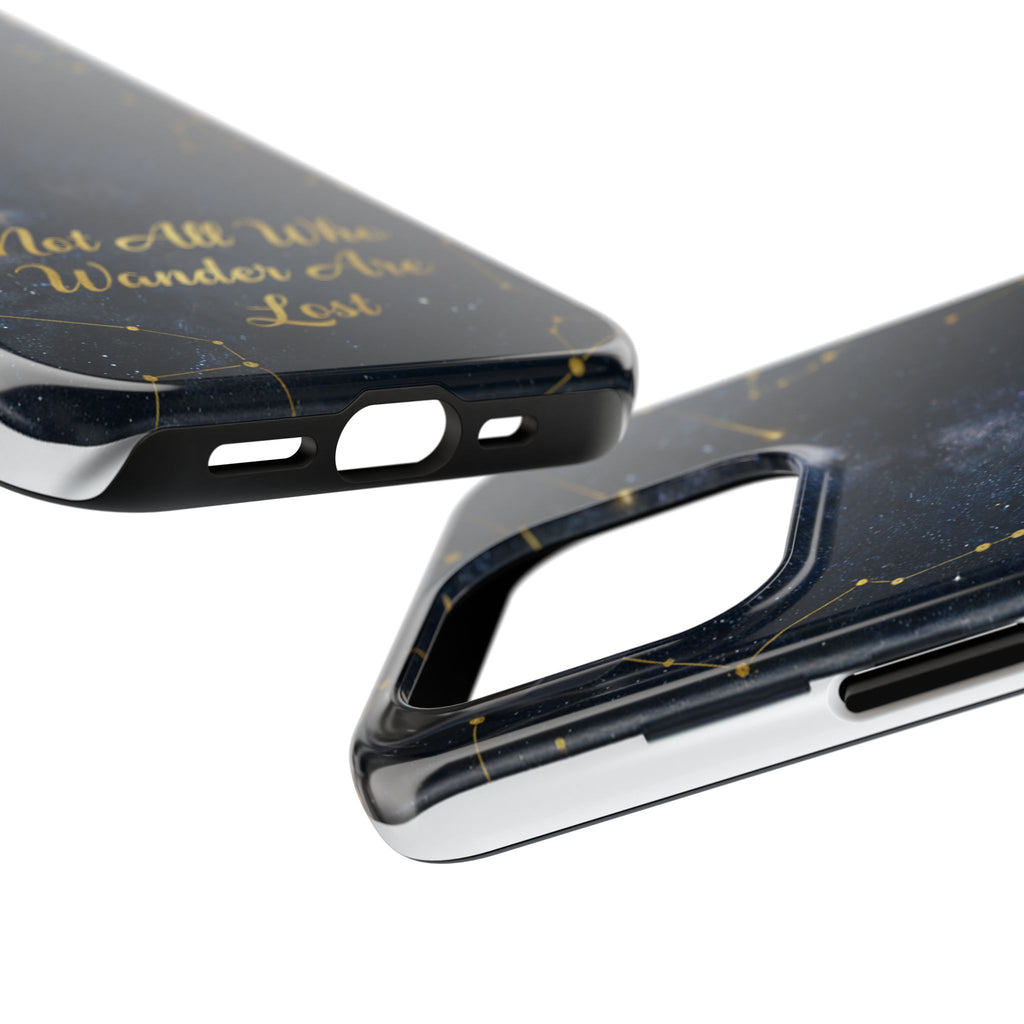Starry Night Galaxy Phone Case | Not All Who Wander Are Lost