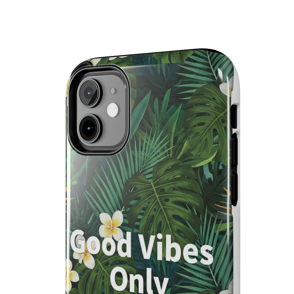 Tropical Leaves Phone Case | Good Vibes Only