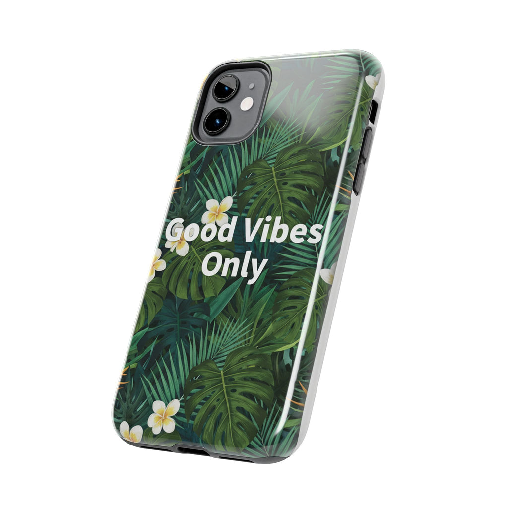 Tropical Leaves Phone Case | Good Vibes Only