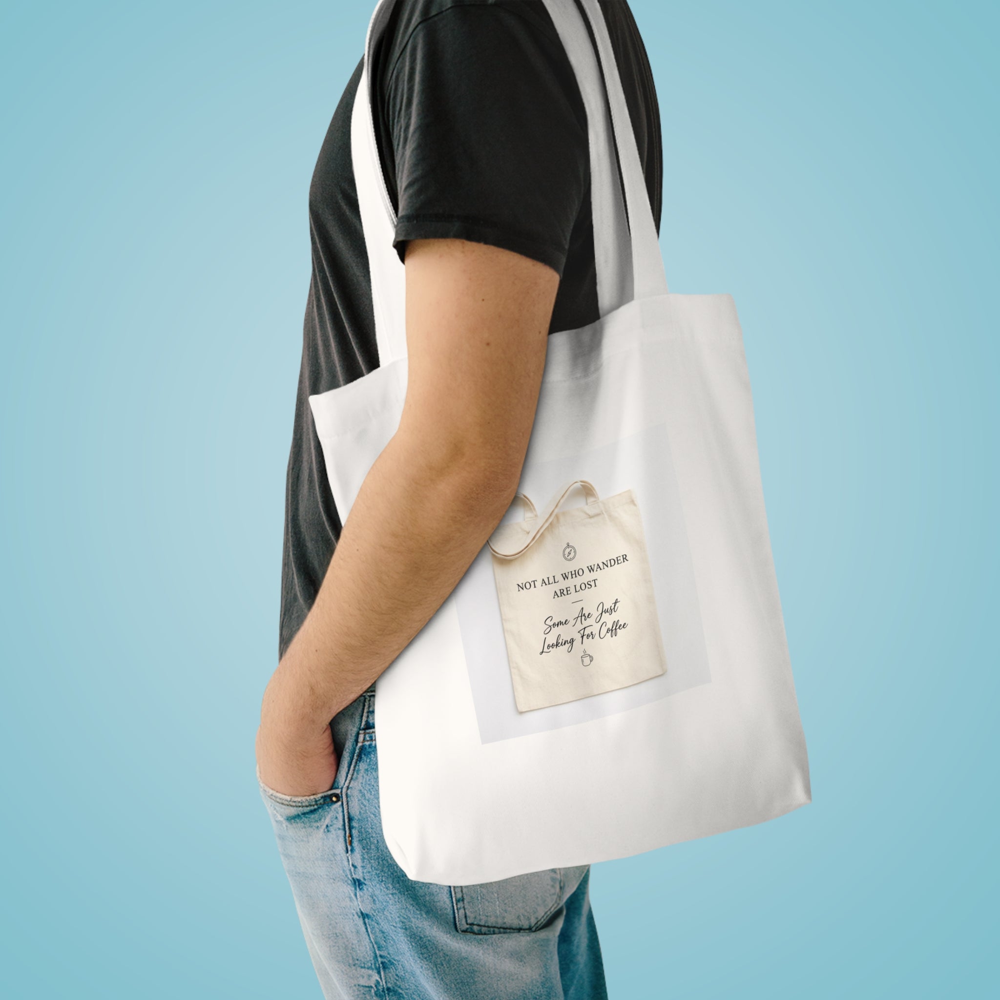 Not All Who Wander Are Lost Tote Bag | Aesthetic Quote Bag