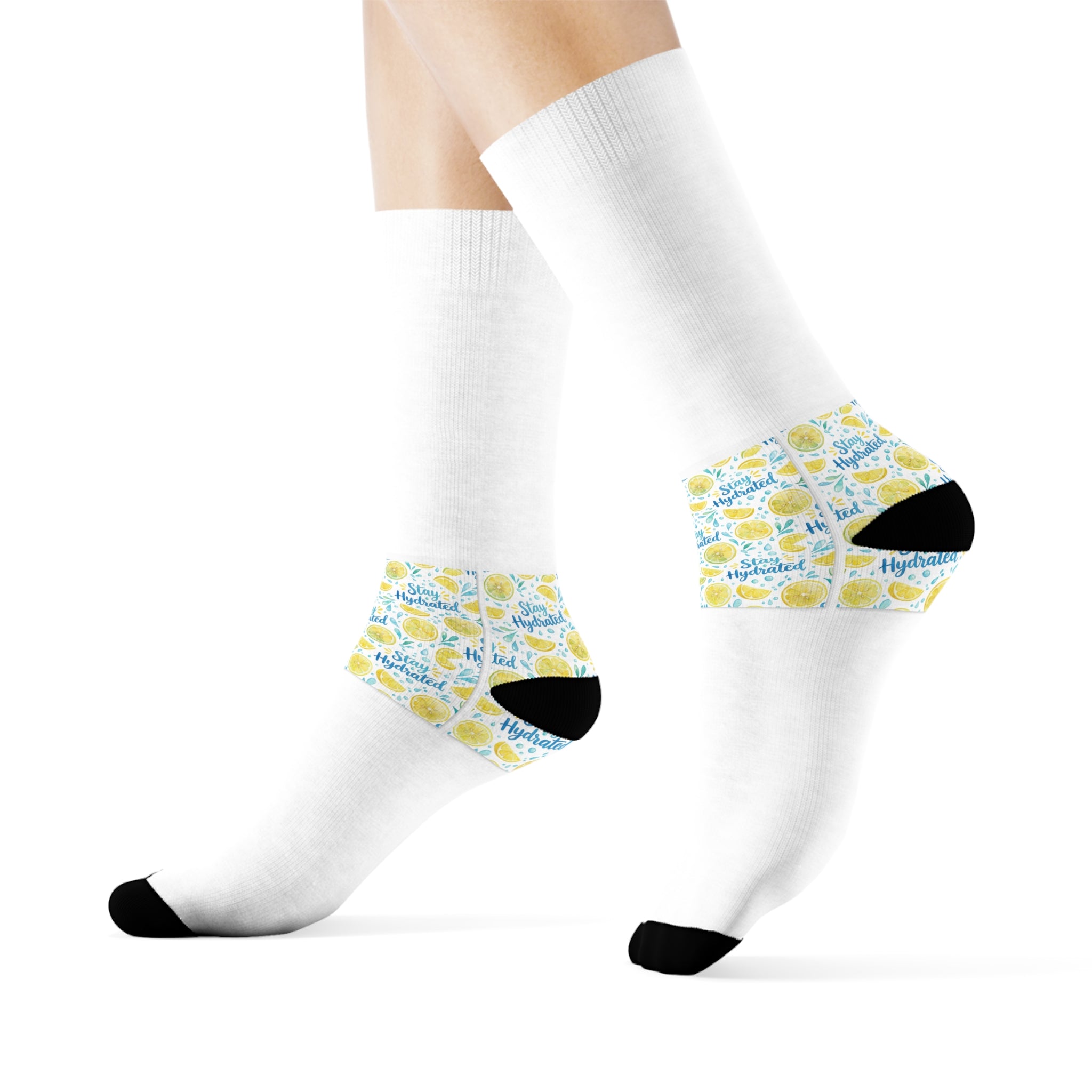 Stay Hydrated Crew Socks | Funny Water Bottle Gift