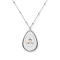 Coffee Lover Necklace | Oval Pendant Jewelry | Barista Gift For Her