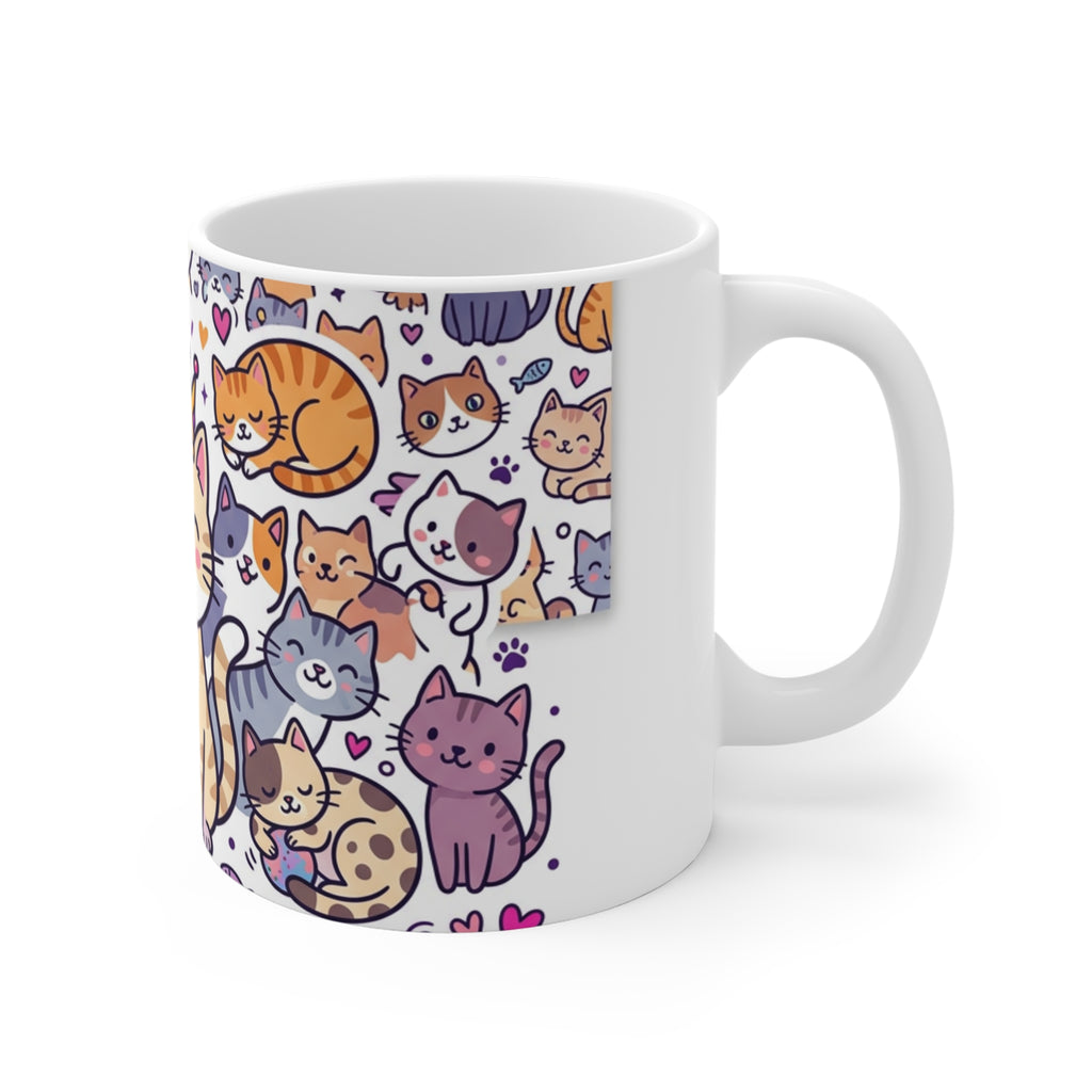 Crazy Cat Lady Coffee Mug | Funny Cat Mom Gift 11oz