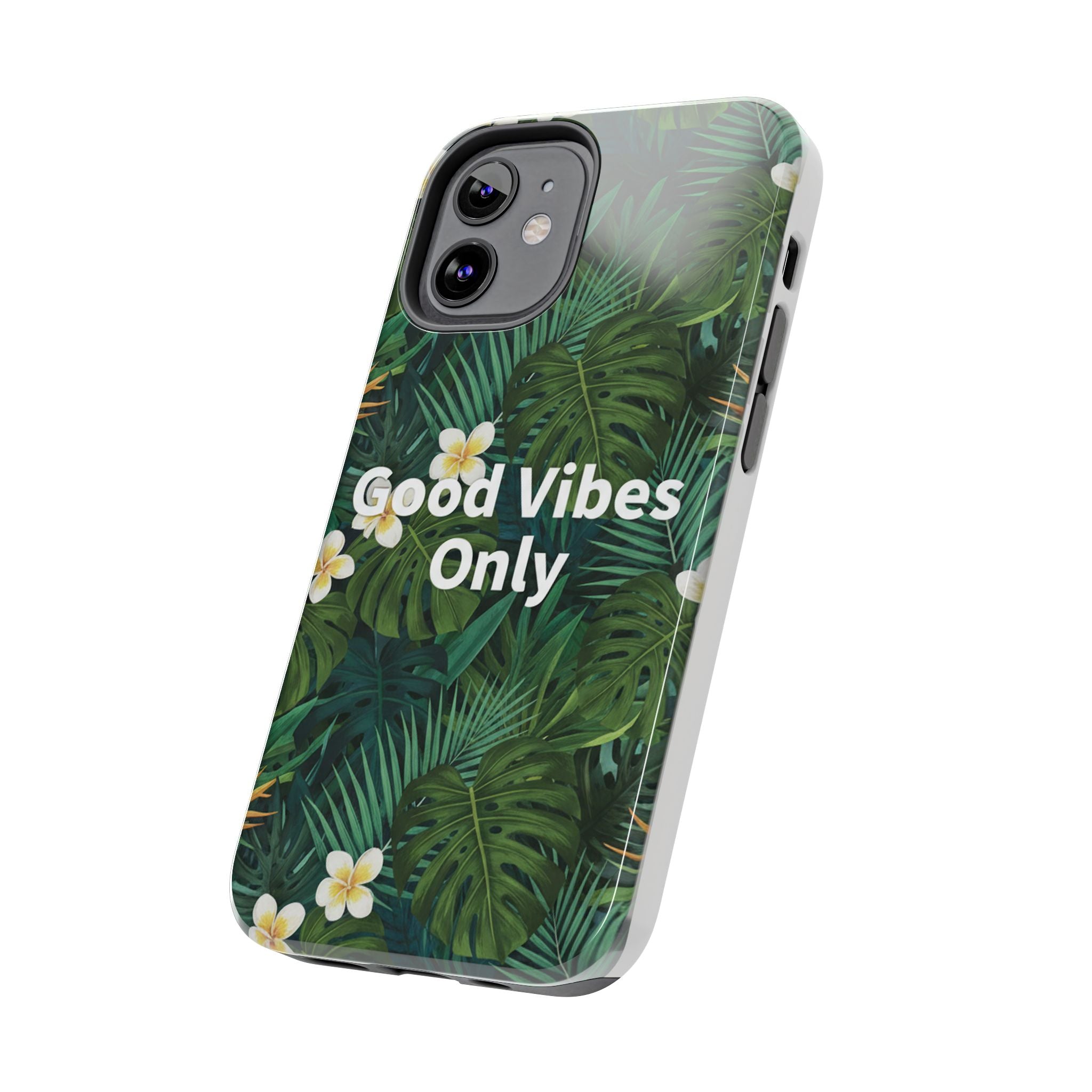 Tropical Leaves Phone Case | Good Vibes Only