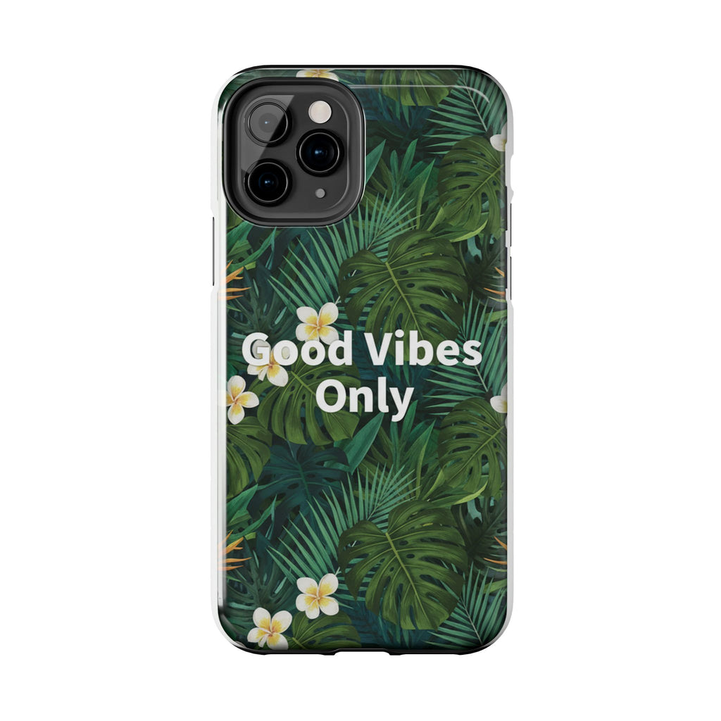 Tropical Leaves Phone Case | Good Vibes Only