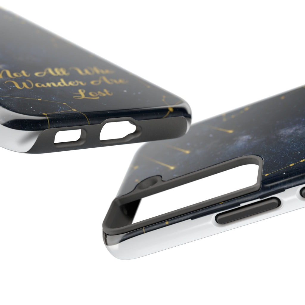 Starry Night Galaxy Phone Case | Not All Who Wander Are Lost