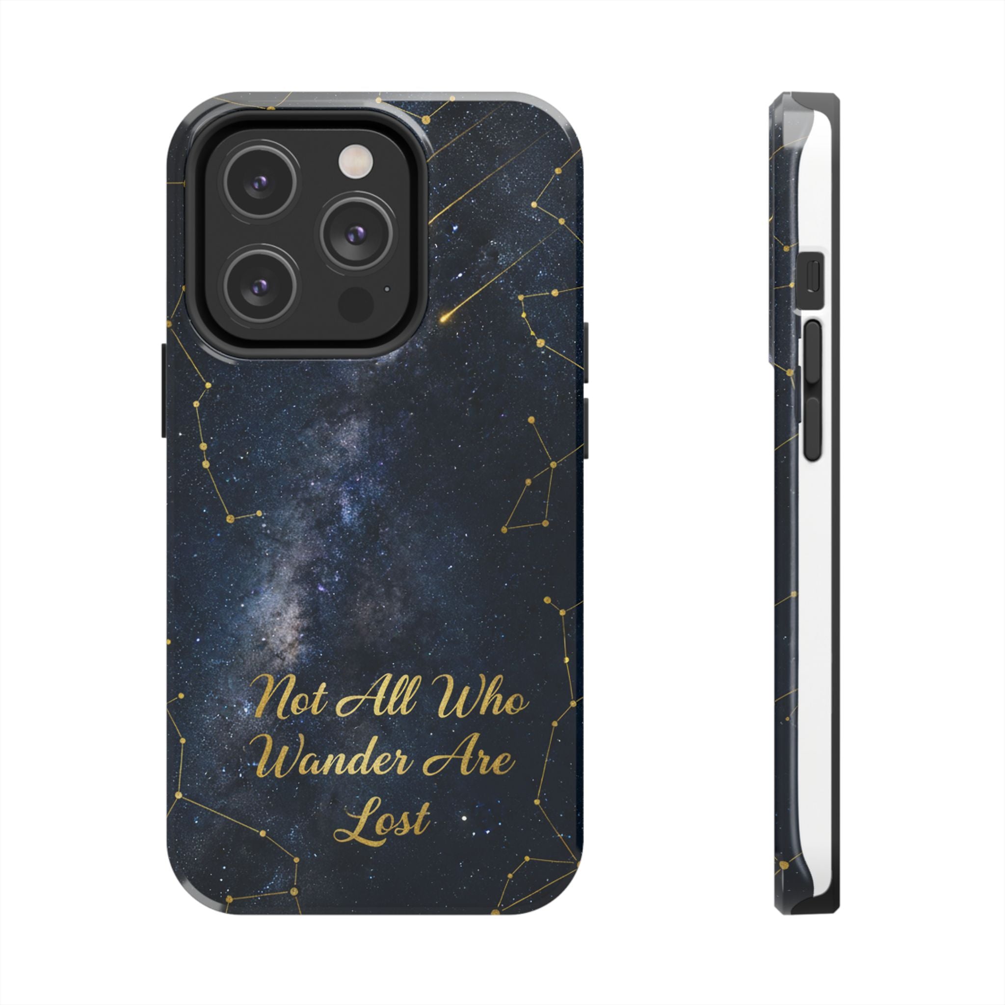 Starry Night Galaxy Phone Case | Not All Who Wander Are Lost