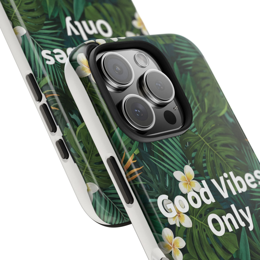 Tropical Leaves Phone Case | Good Vibes Only