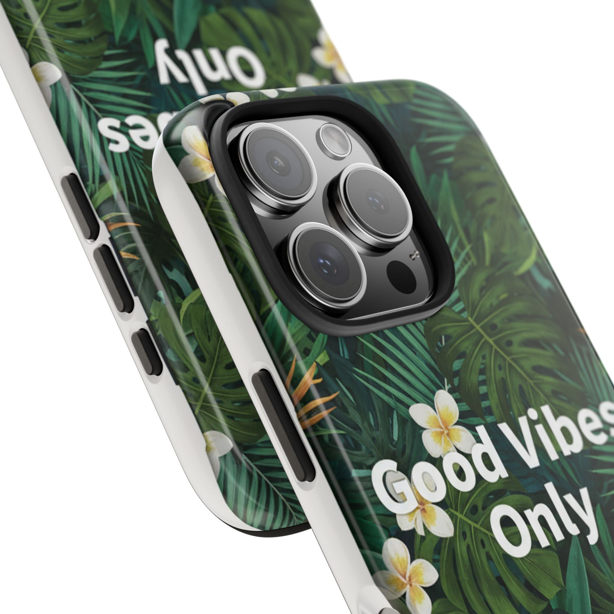 Tropical Leaves Phone Case | Good Vibes Only