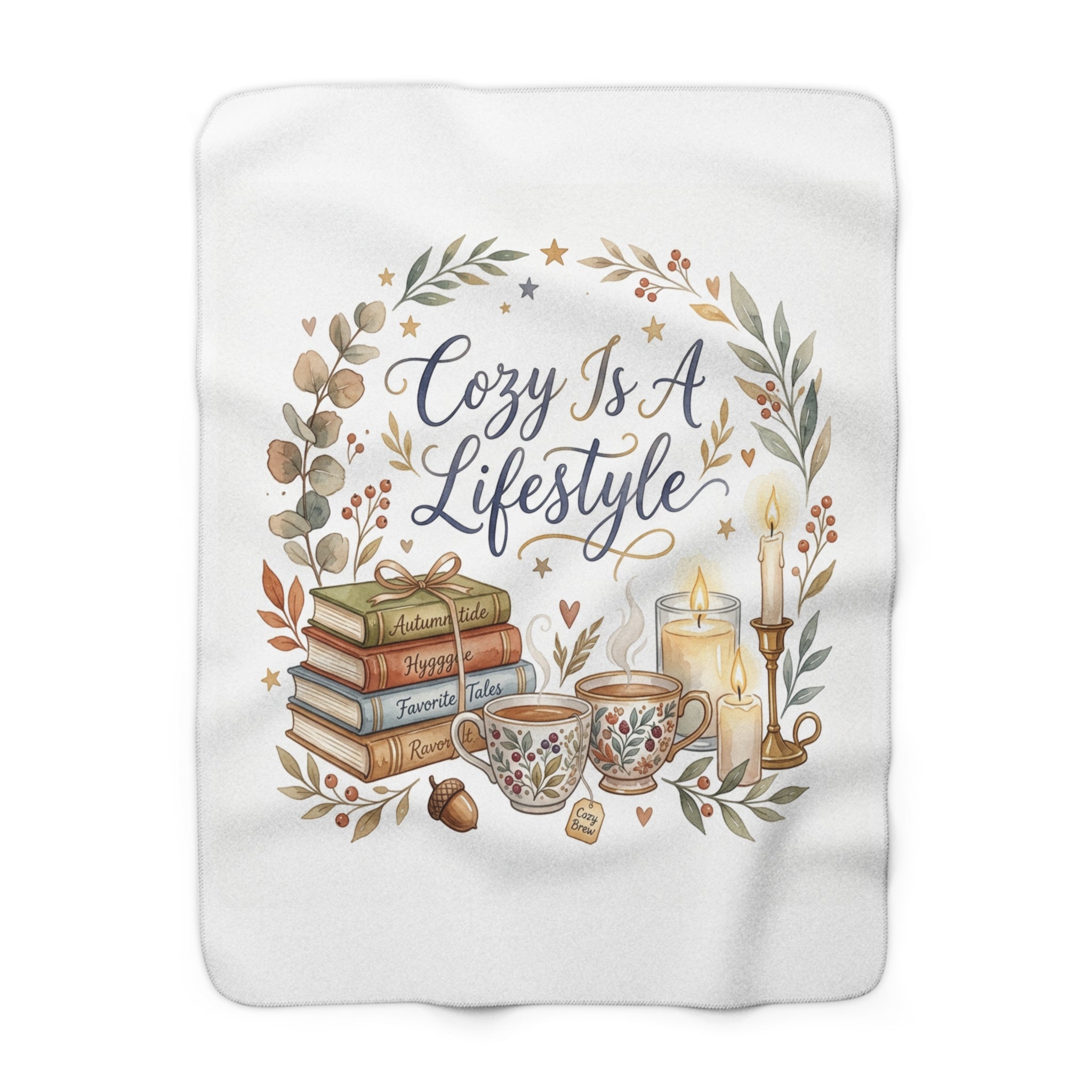 Cozy Is A Lifestyle Sherpa Blanket | Cottagecore Homebody Gift Throw