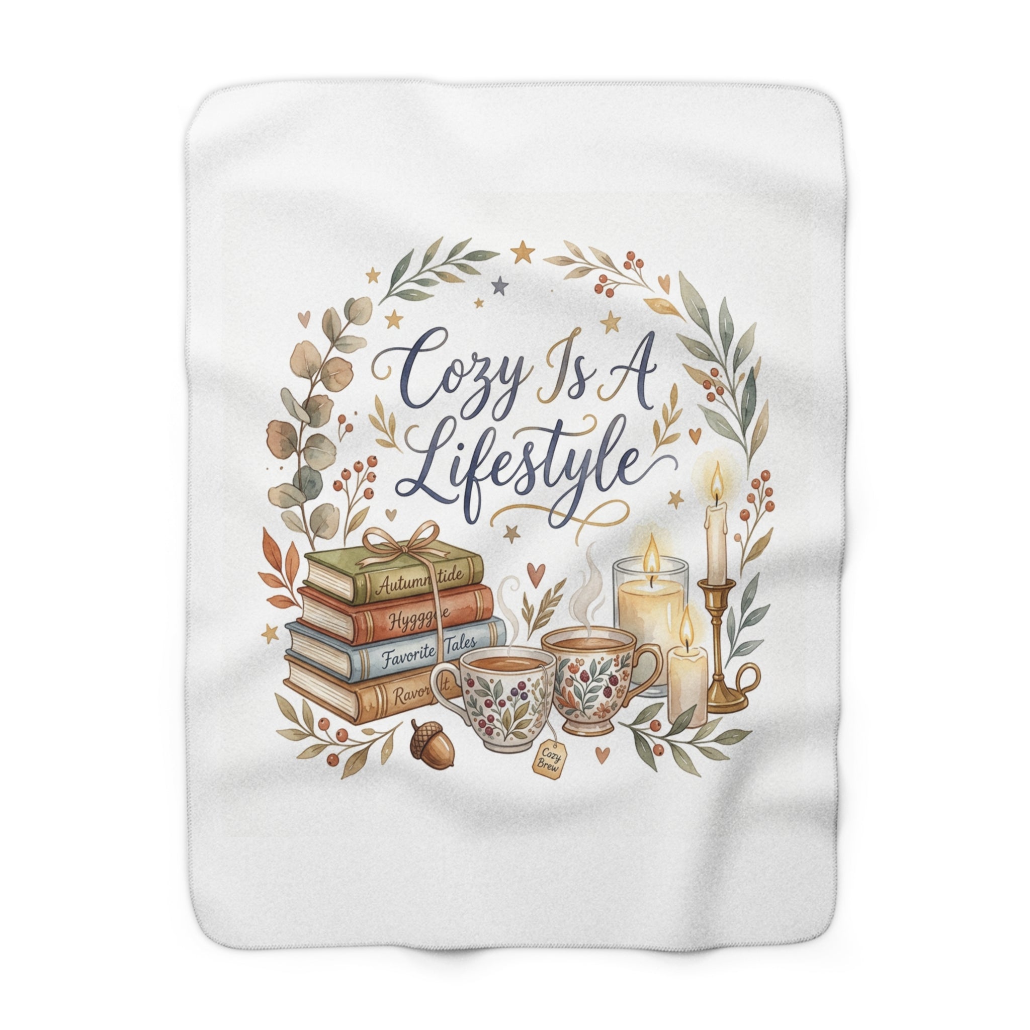 Cozy Is A Lifestyle Sherpa Blanket | Homebody Gift | Soft Throw