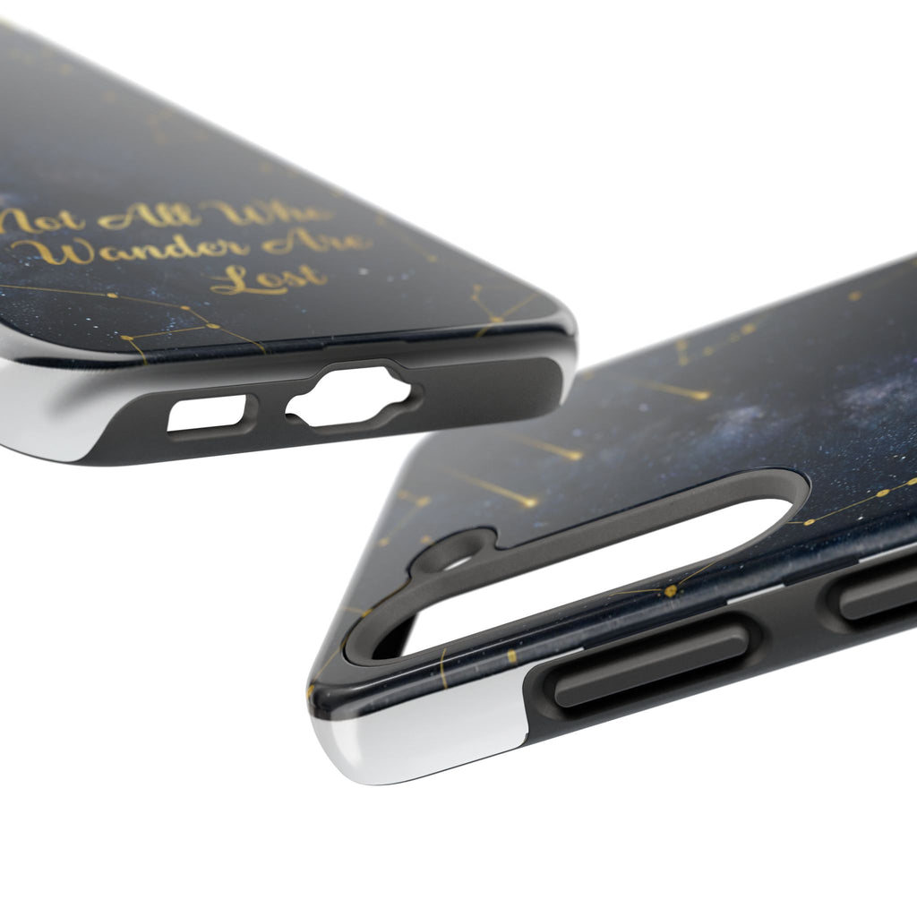 Starry Night Galaxy Phone Case | Not All Who Wander Are Lost