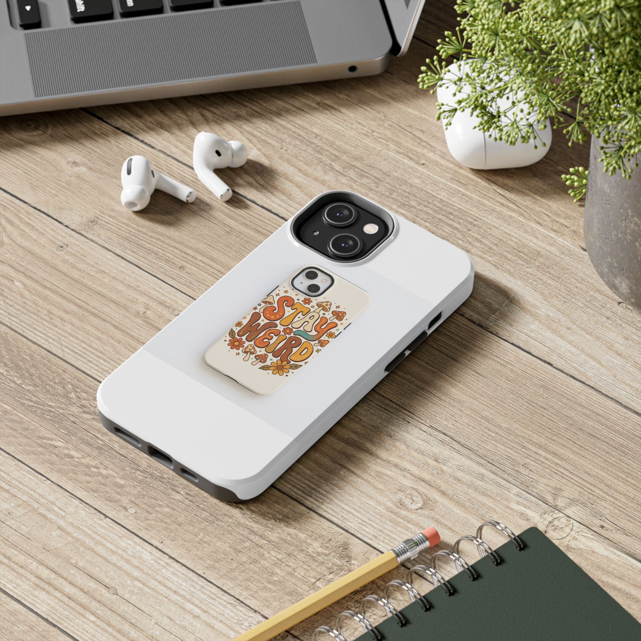 Stay Weird Phone Case | Retro Boho Aesthetic Case
