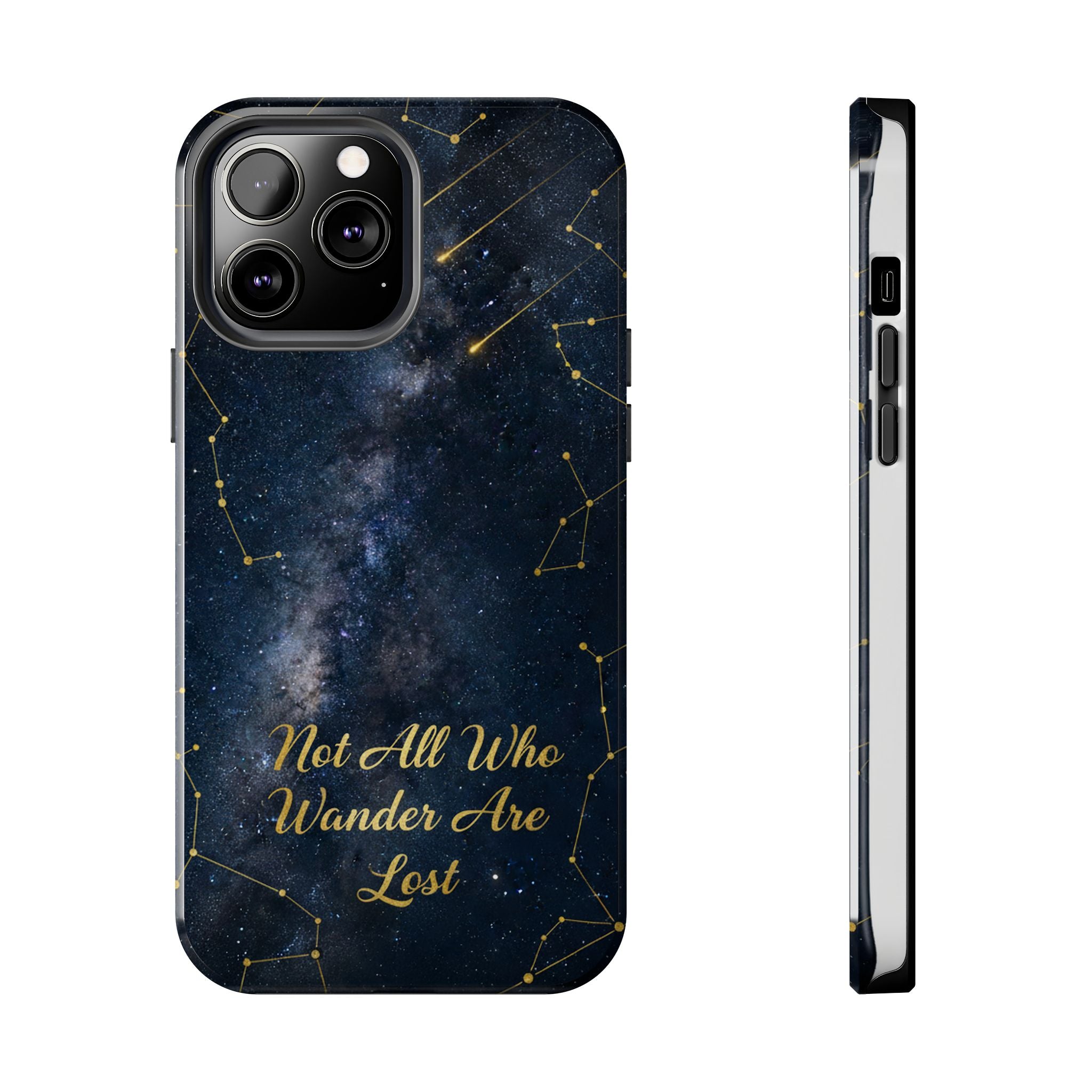 Starry Night Galaxy Phone Case | Not All Who Wander Are Lost