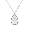 Coffee Lover Oval Necklace | Pendant Jewelry | Caffeine Gift